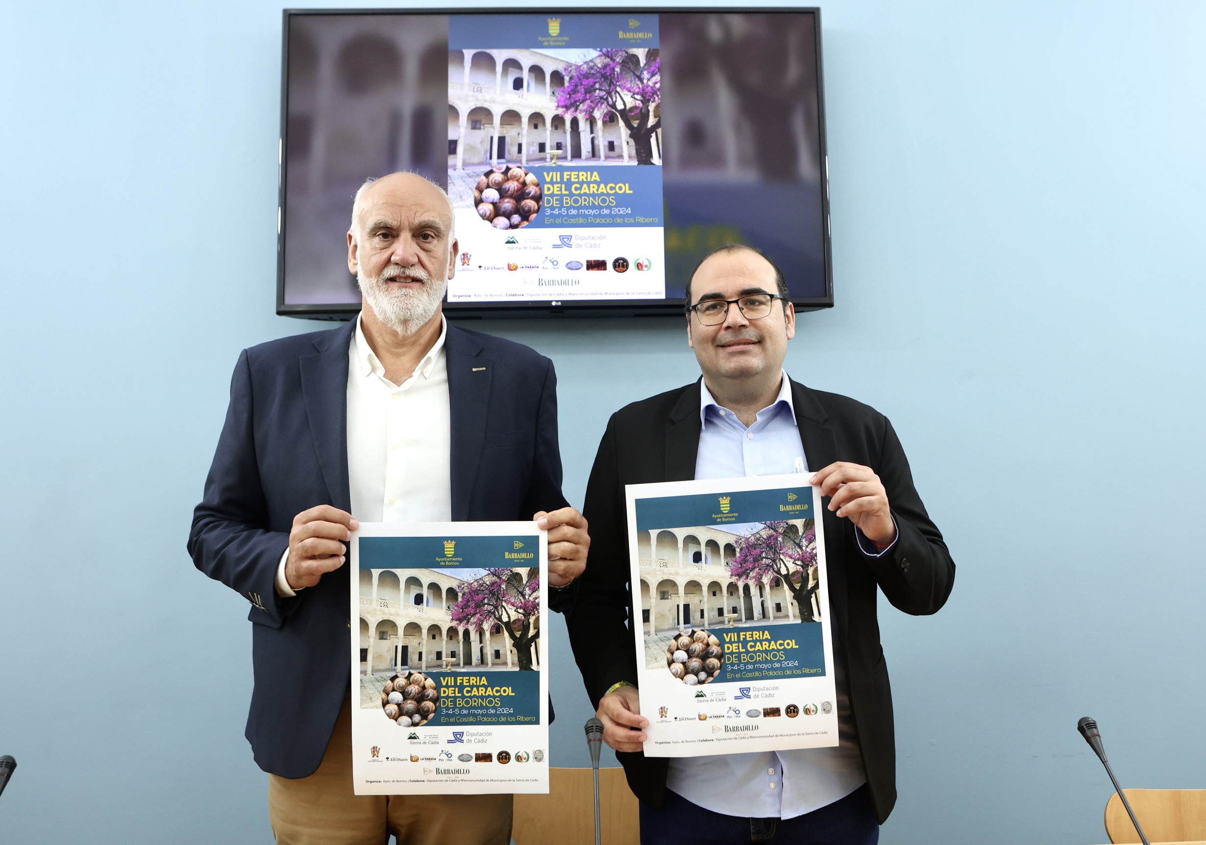 Javier Vidal y Hugo Palomares presentan la Feria del Caracol de Bornos