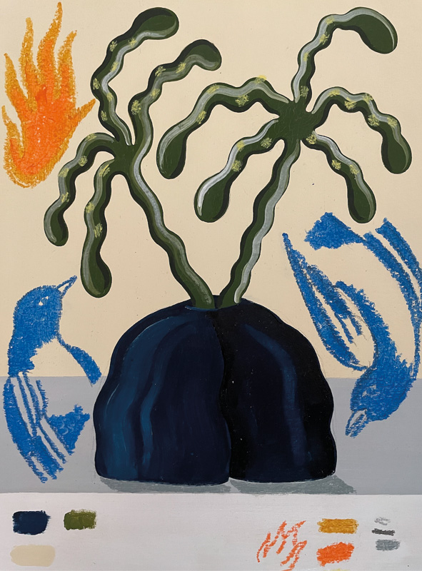 Dos-plantas-y-dos-pa¿jaros-azules