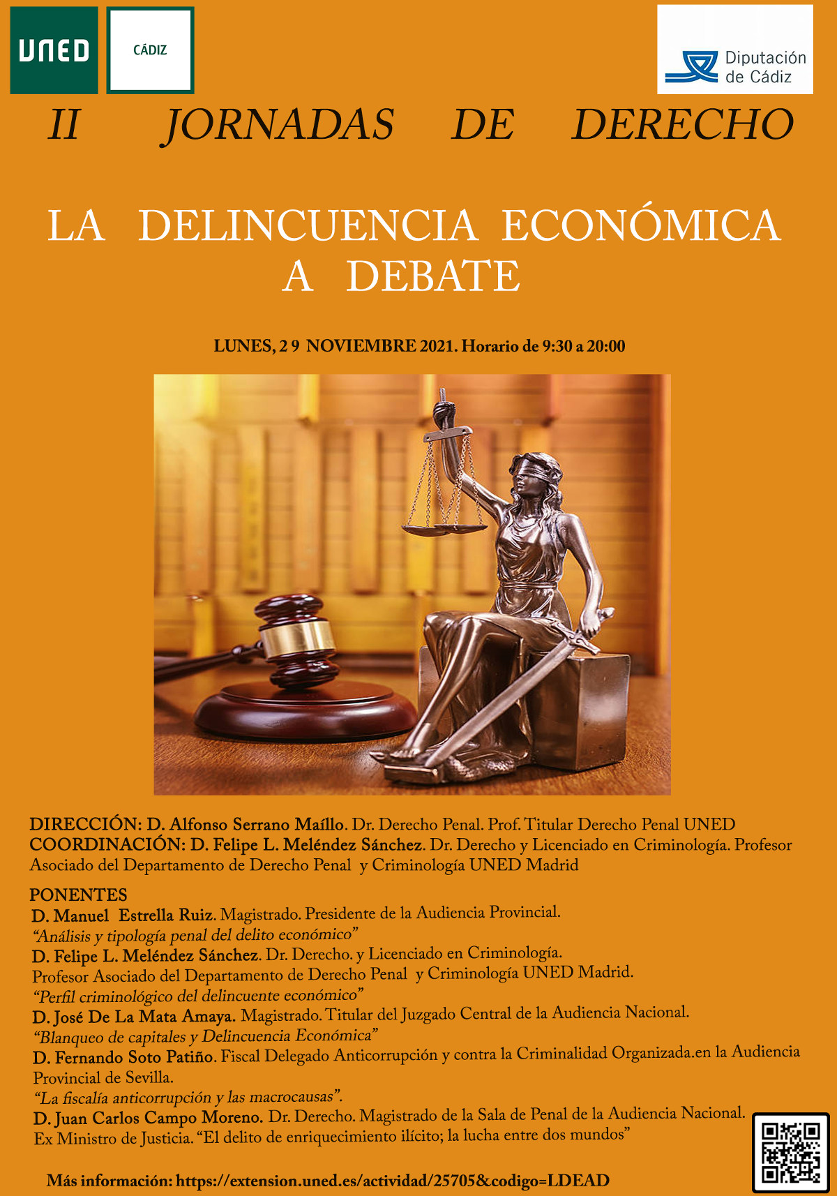 CARTEL II Jornadas de Derecho UNEDCádiz