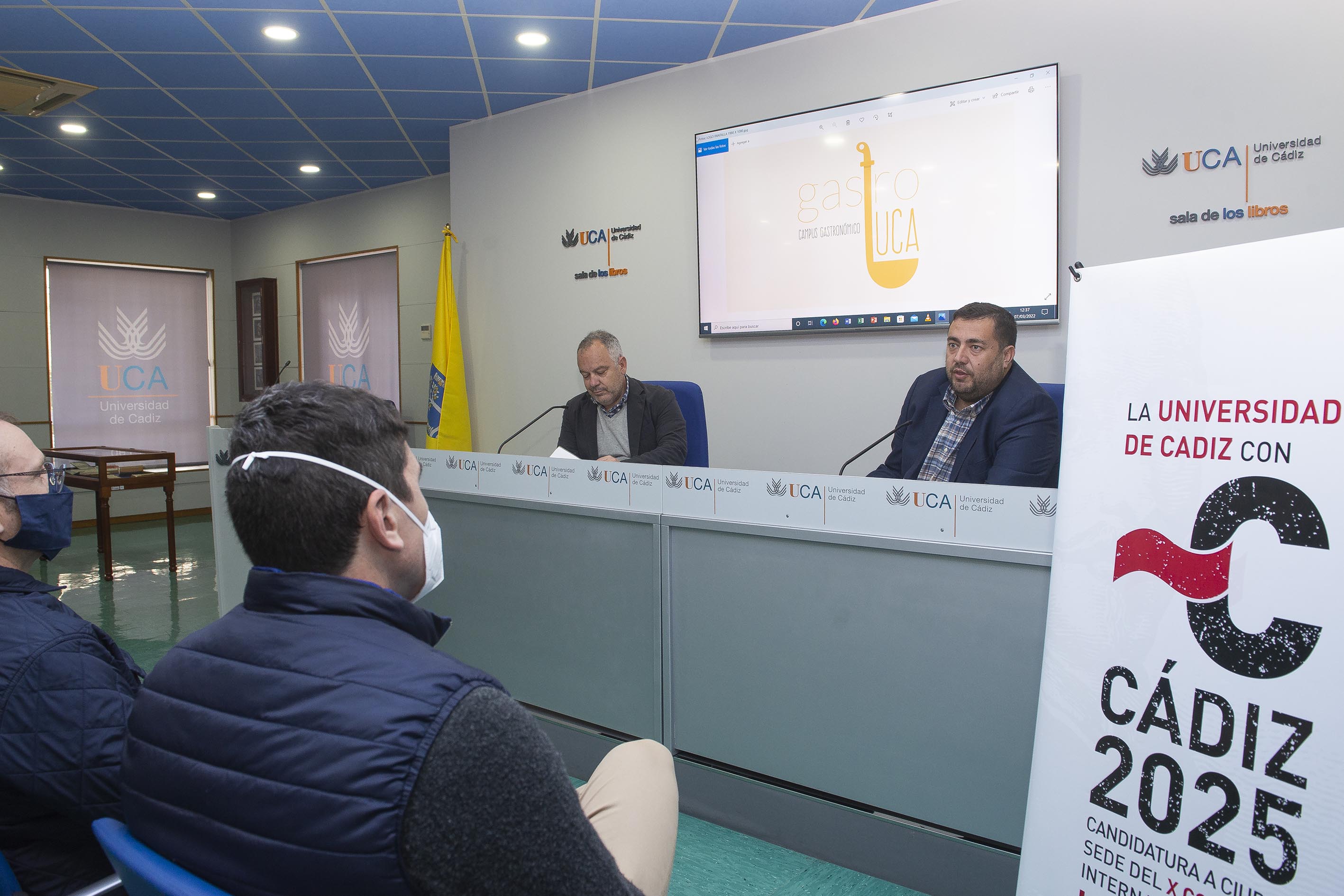 Jaime Armario y José María Pérez Monguió, en la presentación de actividades de Gastro UCA