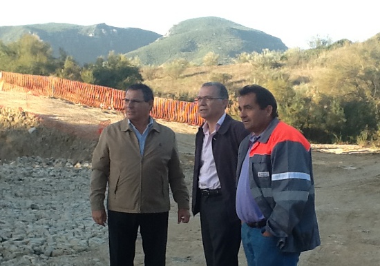 Parraga y Villar en la carretera Olvera-Coripe