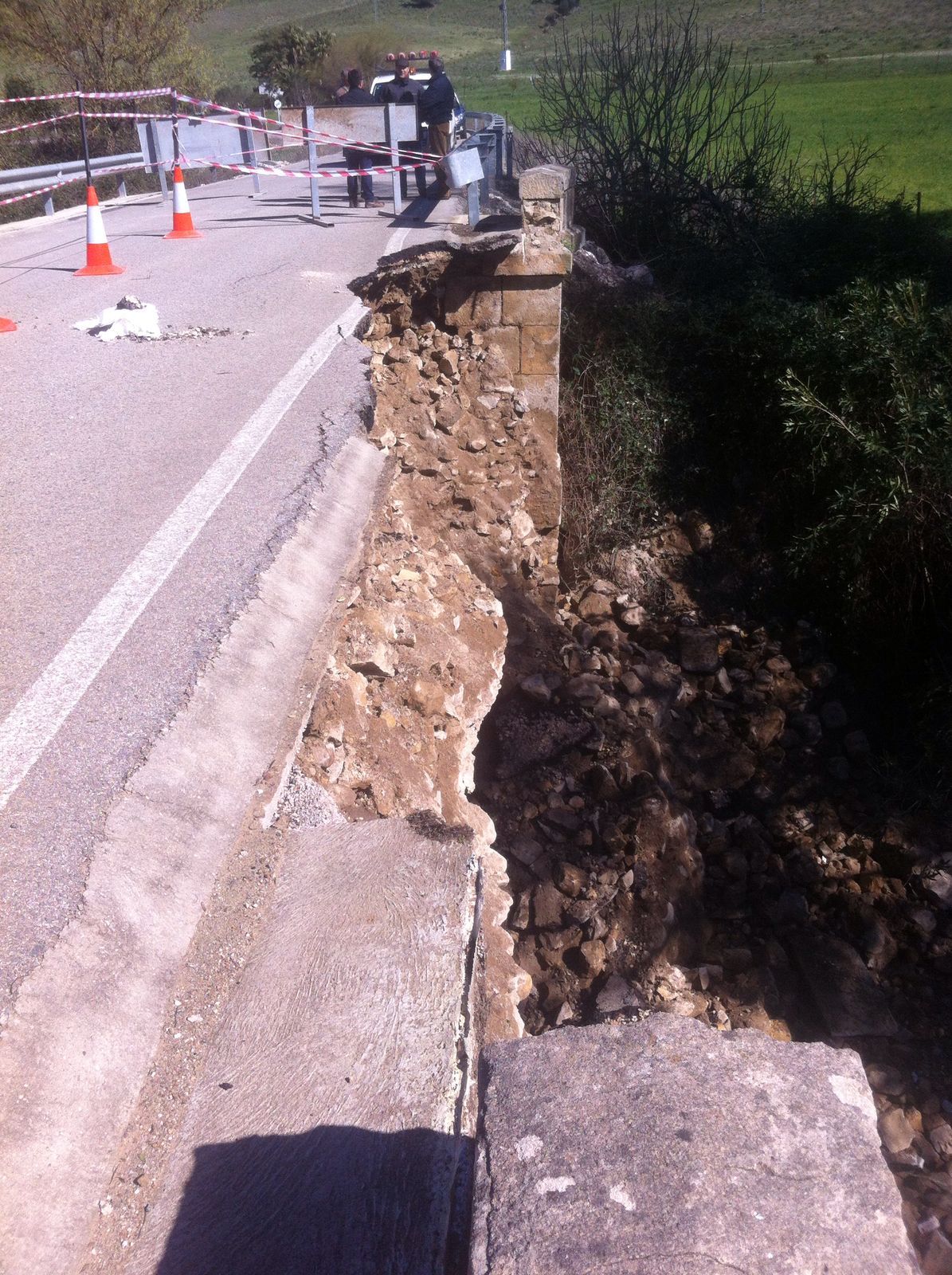 carretera cortada