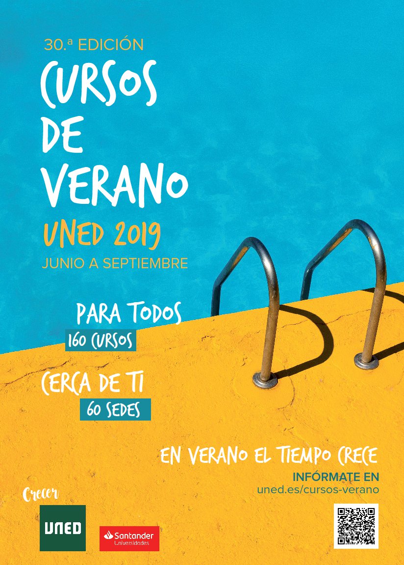 cartel de los cursos de la UNED