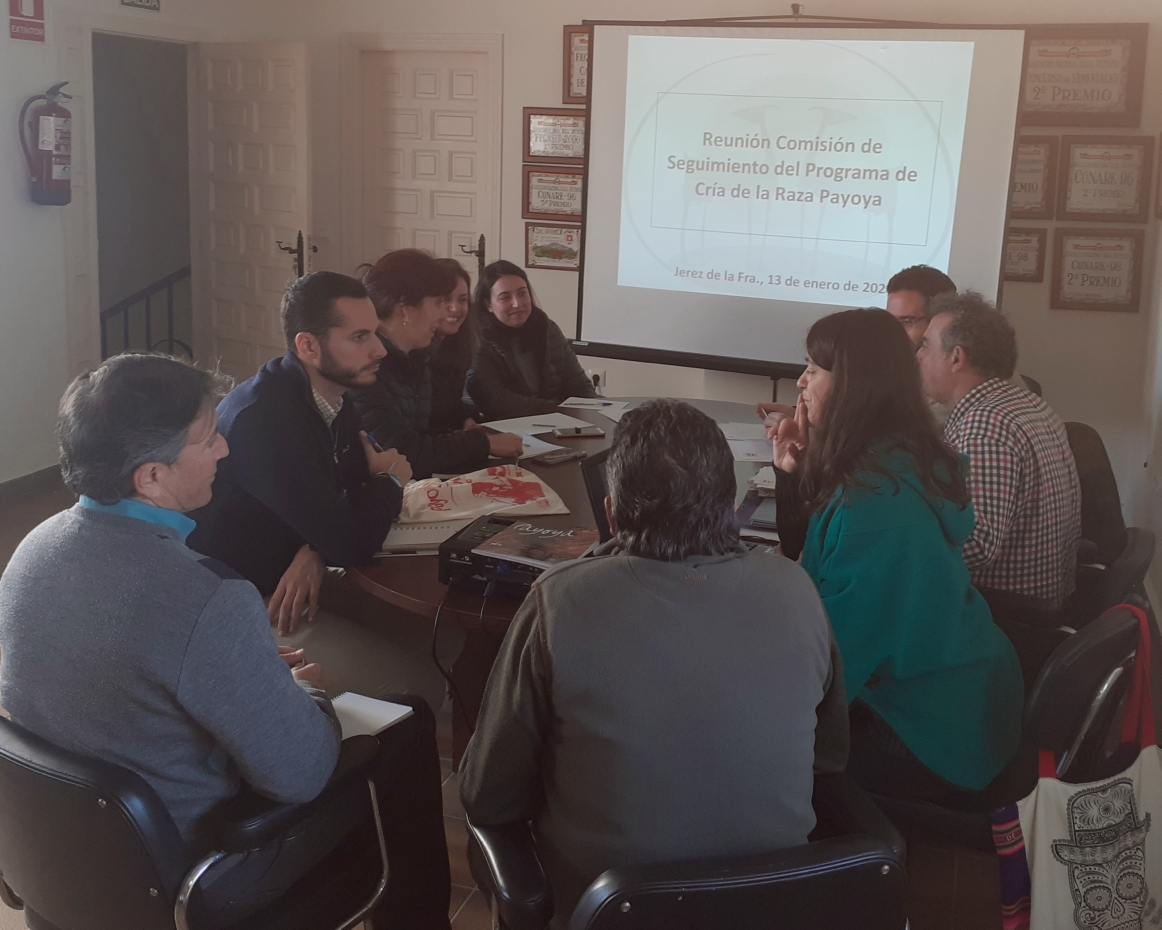 Mario Fernández en reunión cría de cabra payoya