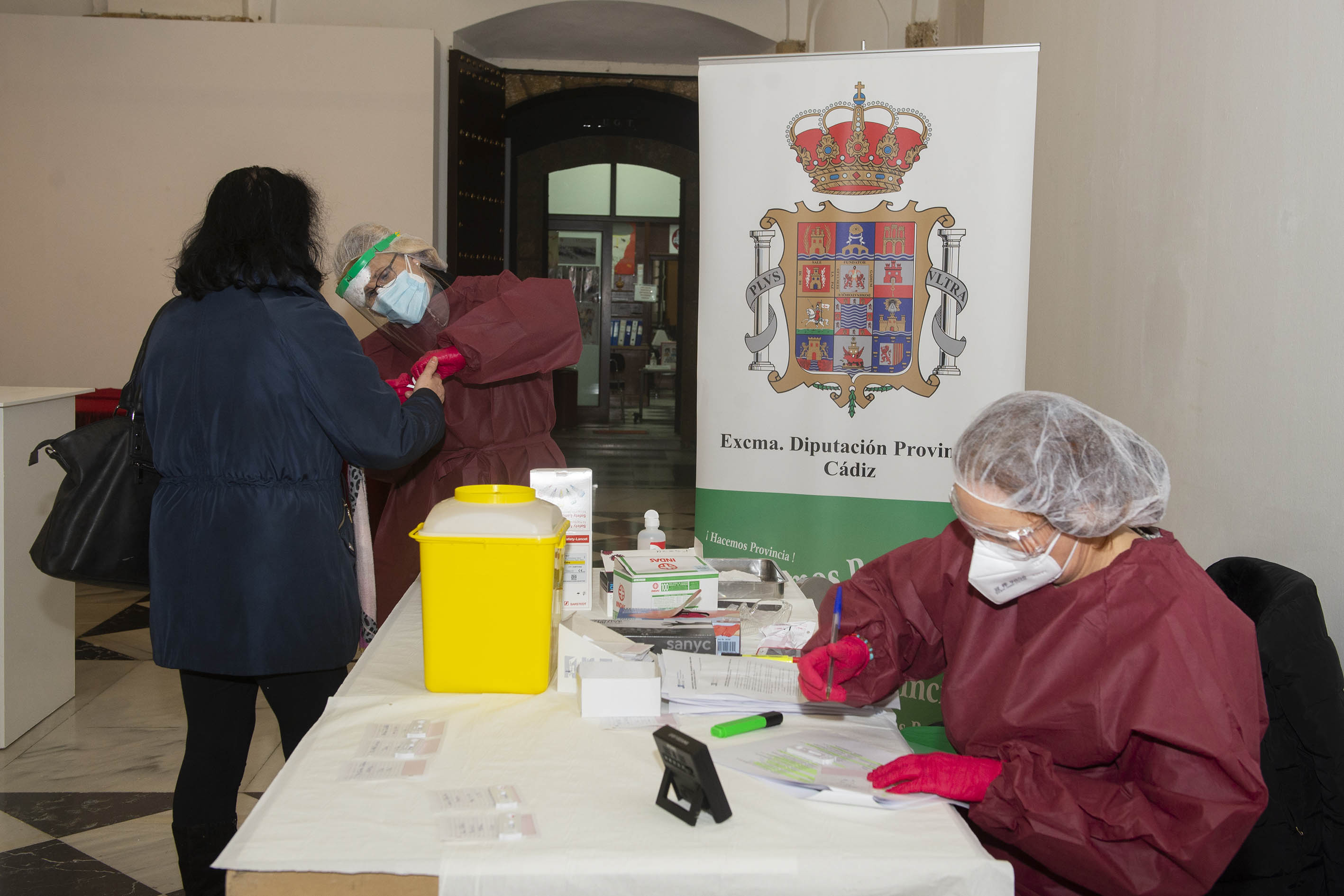 Puebas COVID en el Palacio Provincial