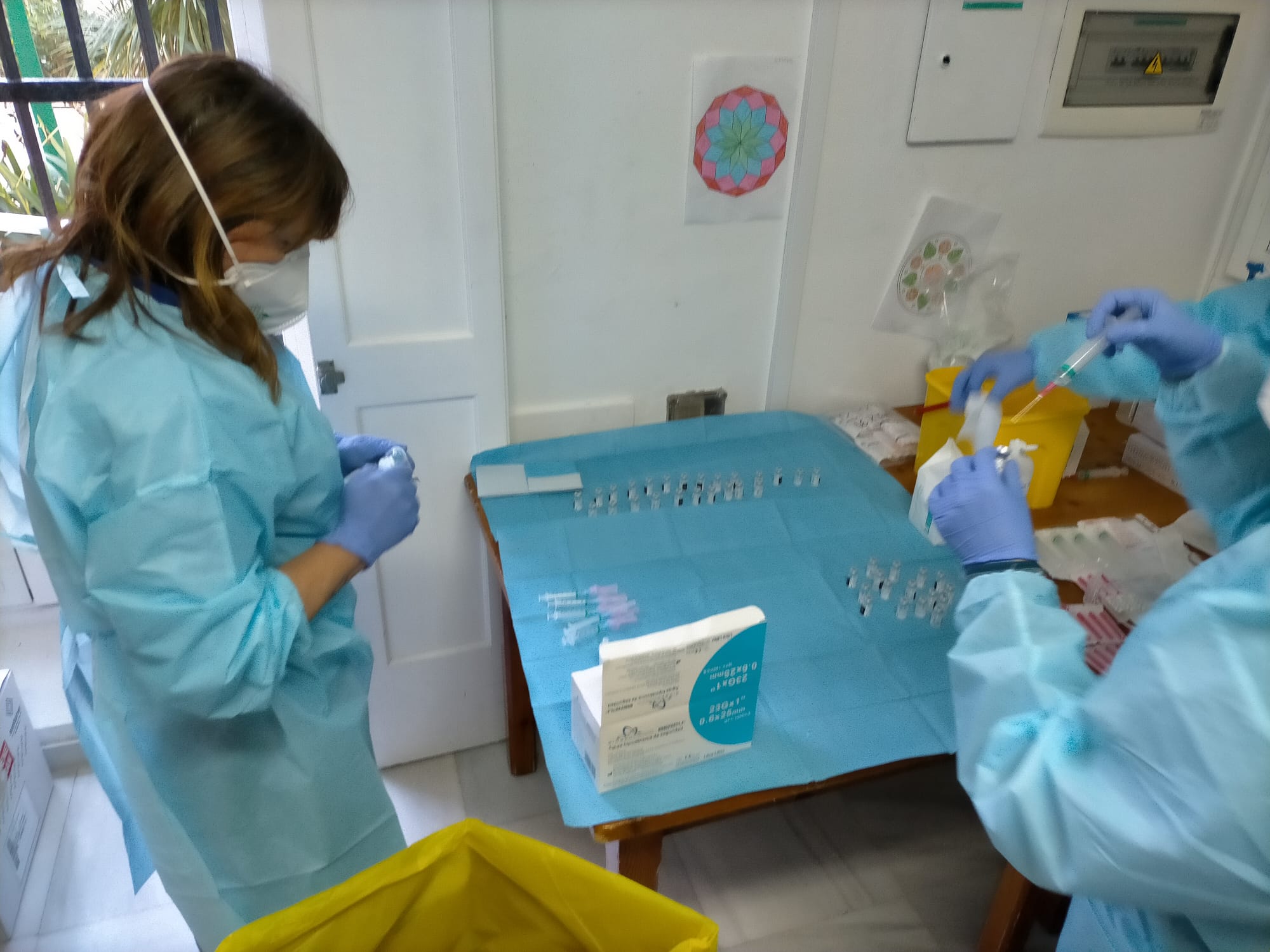 vacunacion en residencia Maria calvo