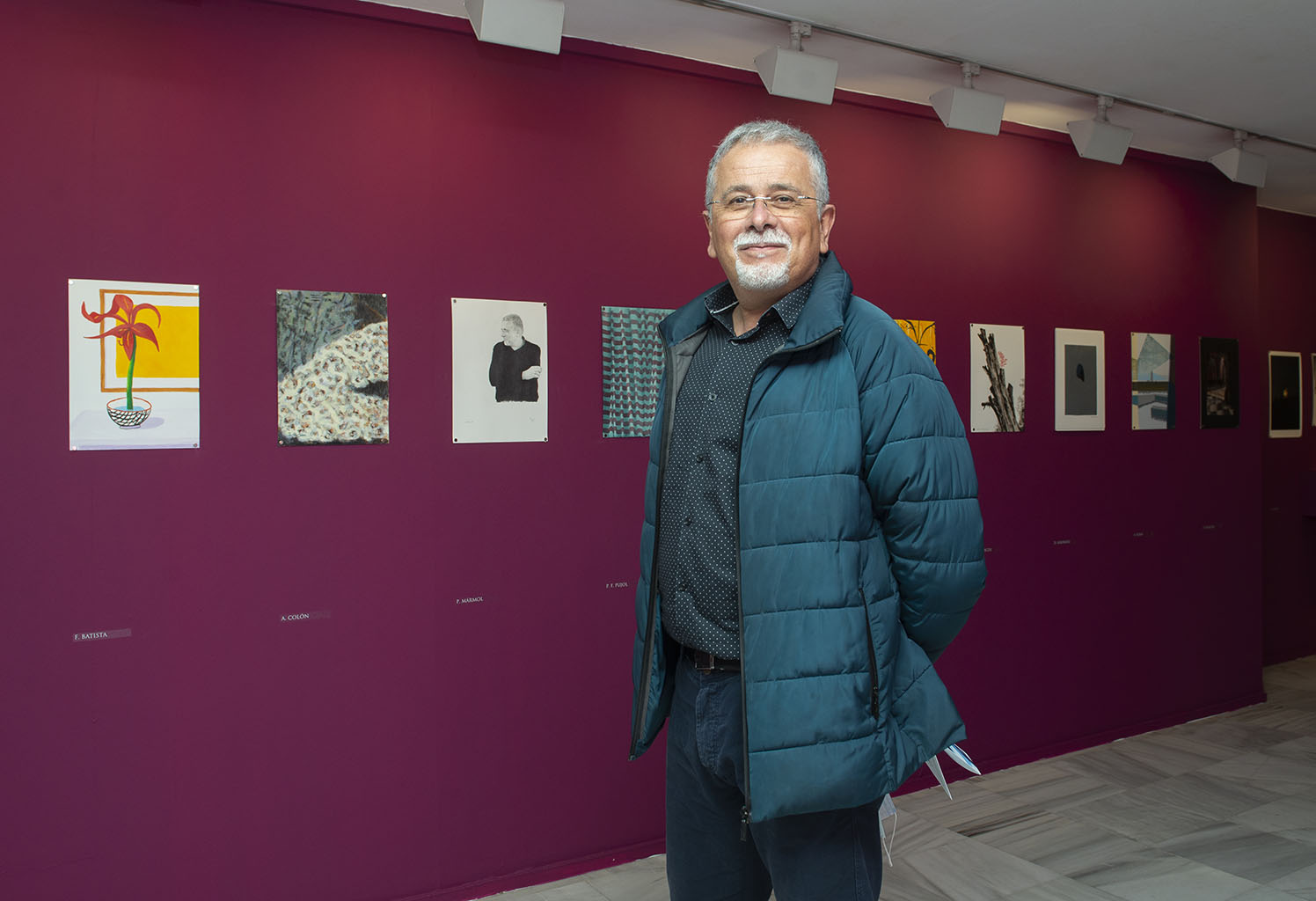 Eduardo Rodríguez, en su exposición homenaje