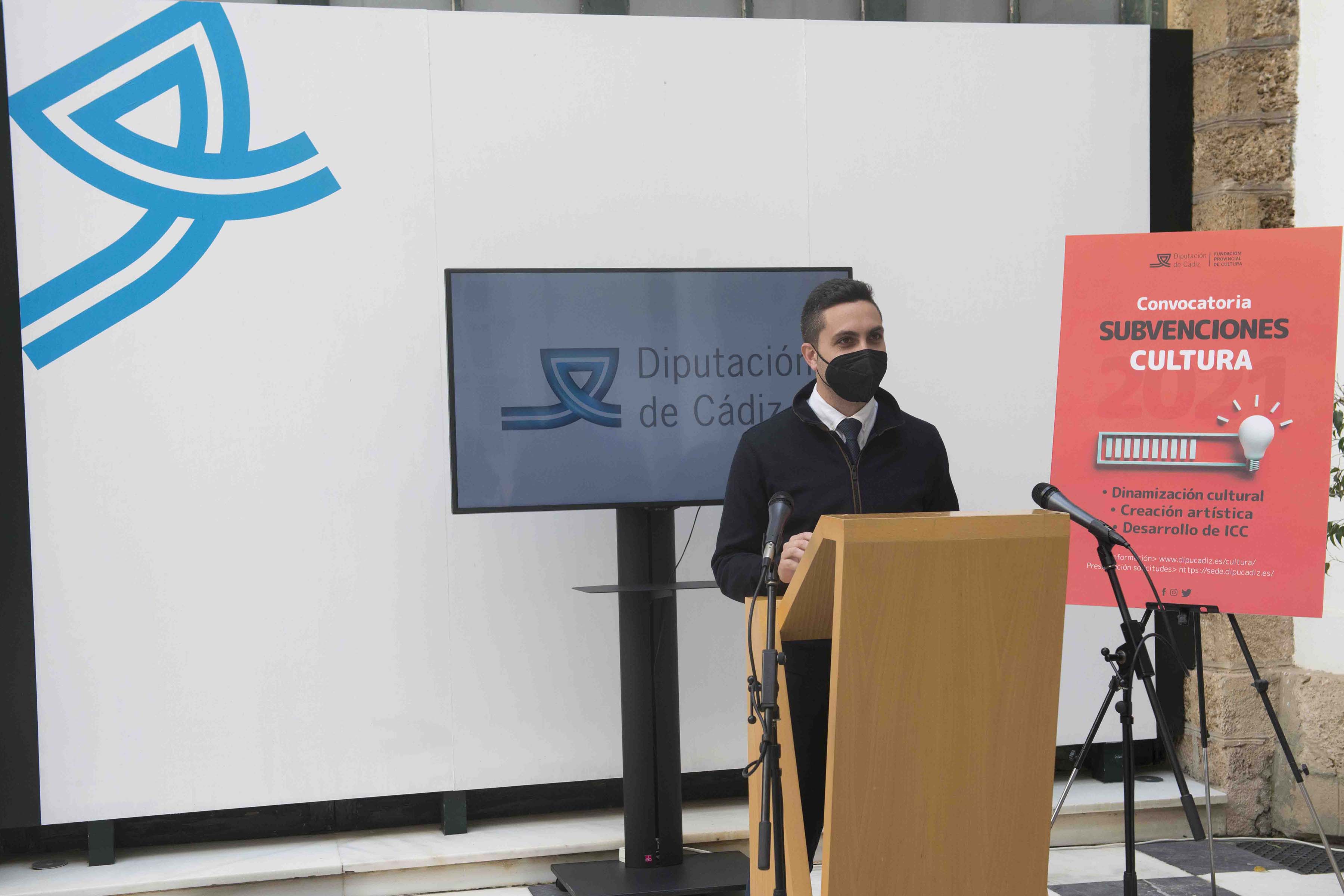 Antonio González Mellado, durante la presentación de la convocatoria de subvenciones