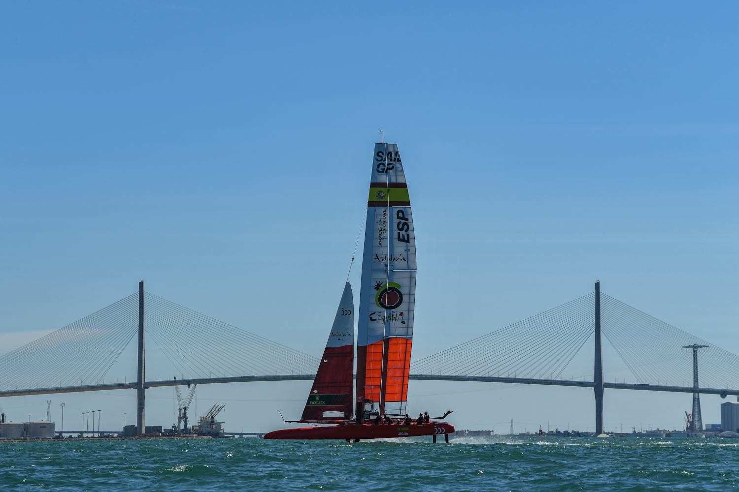 primer entrenamiento en las aguas de la Bahia de Cadiz_Sail GP