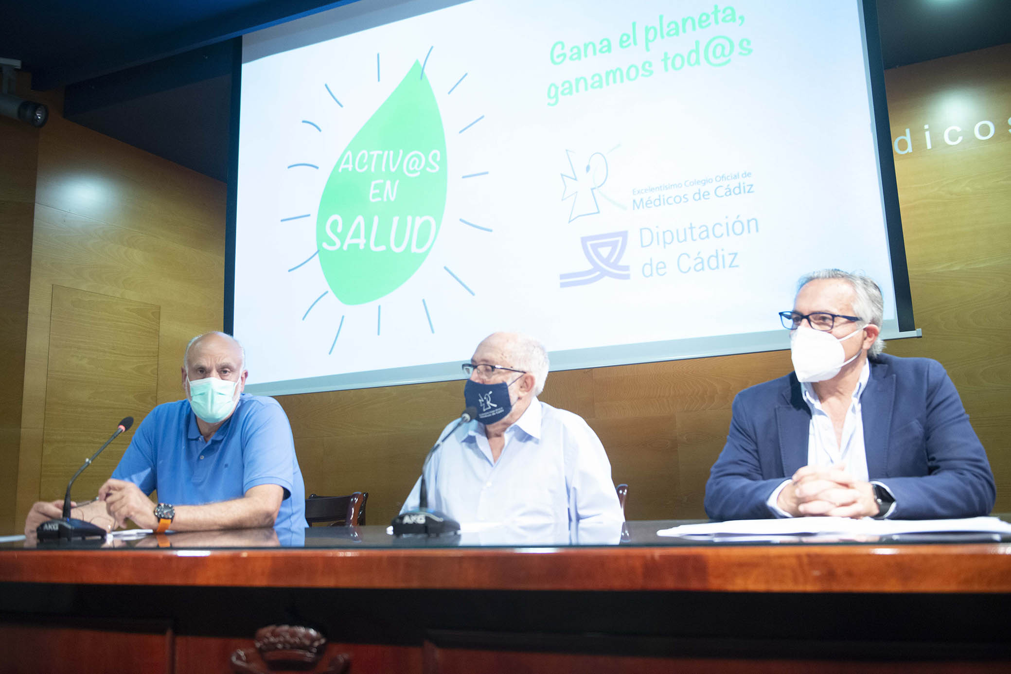 Vidal, Repetto y Ares, en la presentación de Activos en Salud