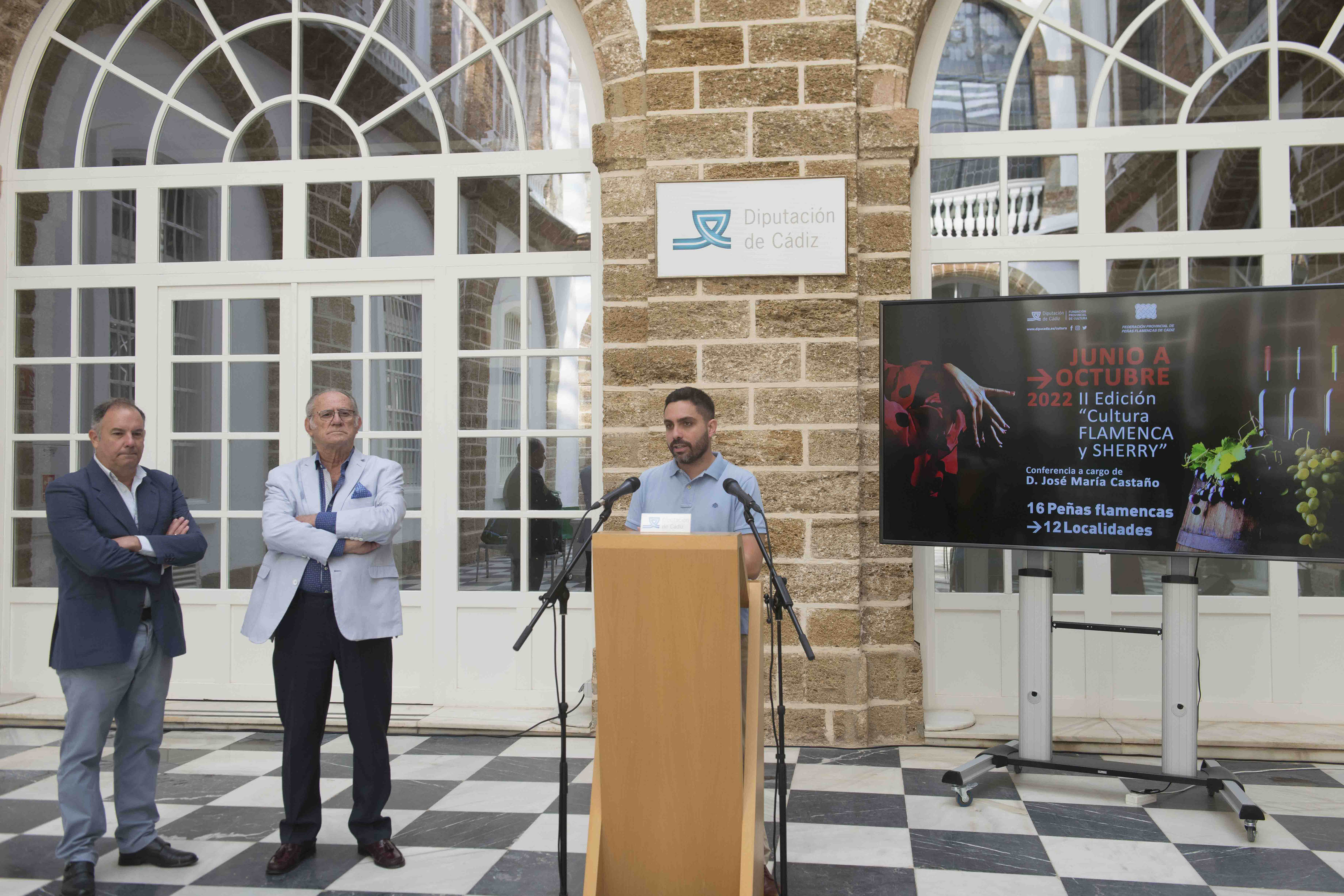 Antonio González Mellado interviene en la presentación de Cultura Flamenca y Sherry