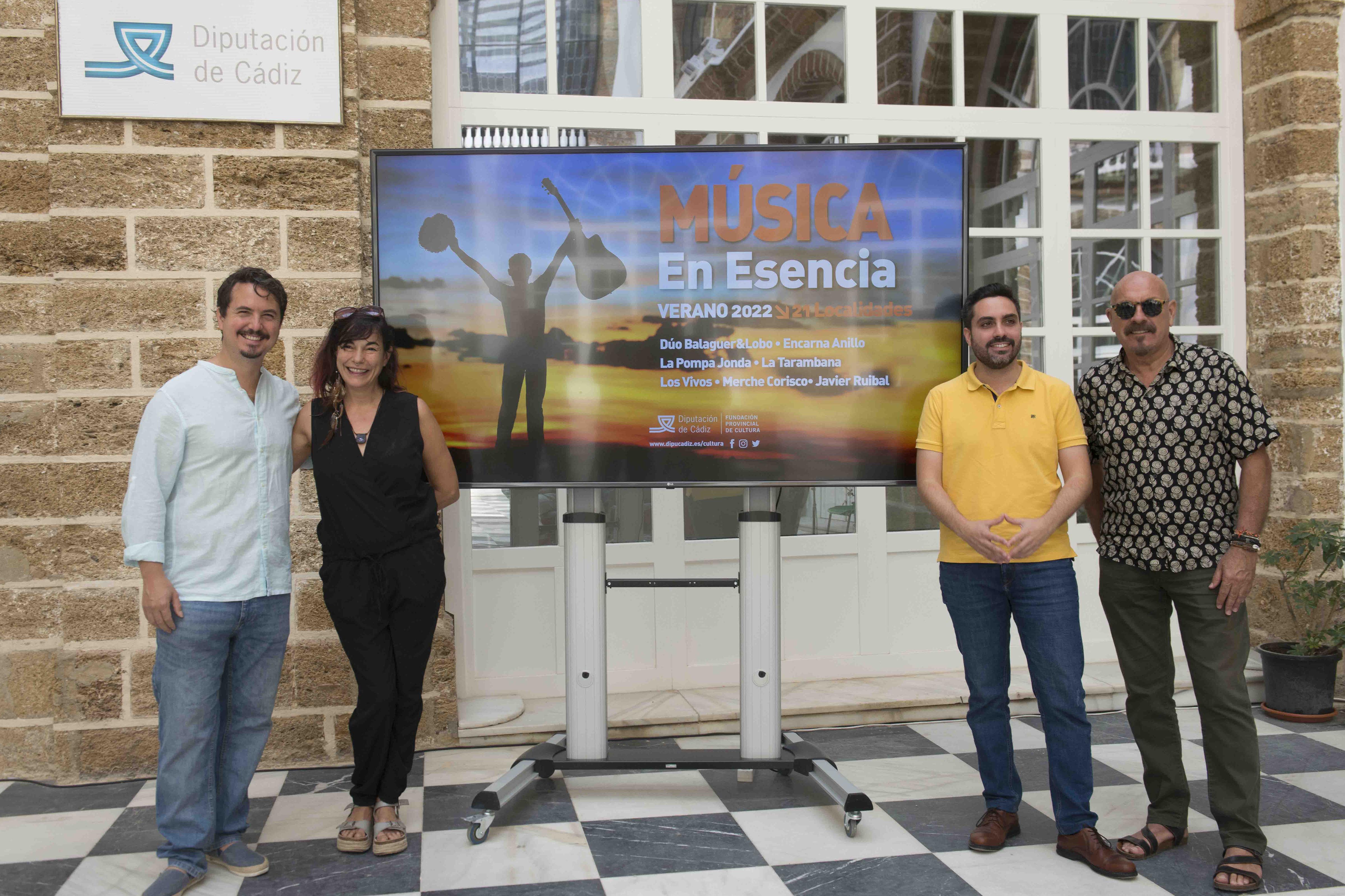 Antonio González Mellado, Javier Ruibal, Merche Corisco y Pituquete