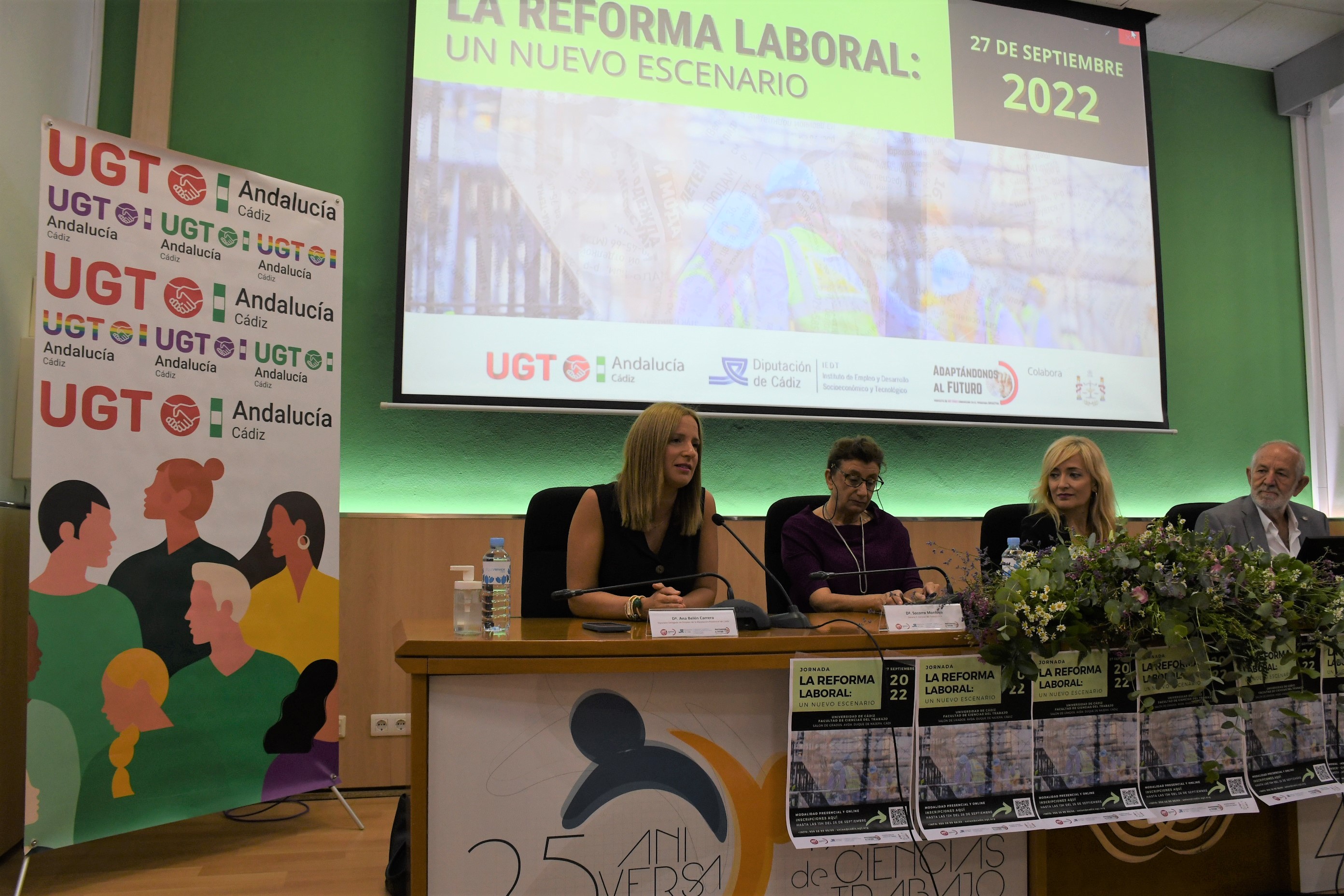 Ana Carrera, en su intervención en la jornada de UGT sober la reforma laboral