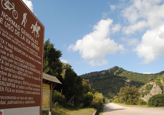 Via Verde desde la estacion de Coripe