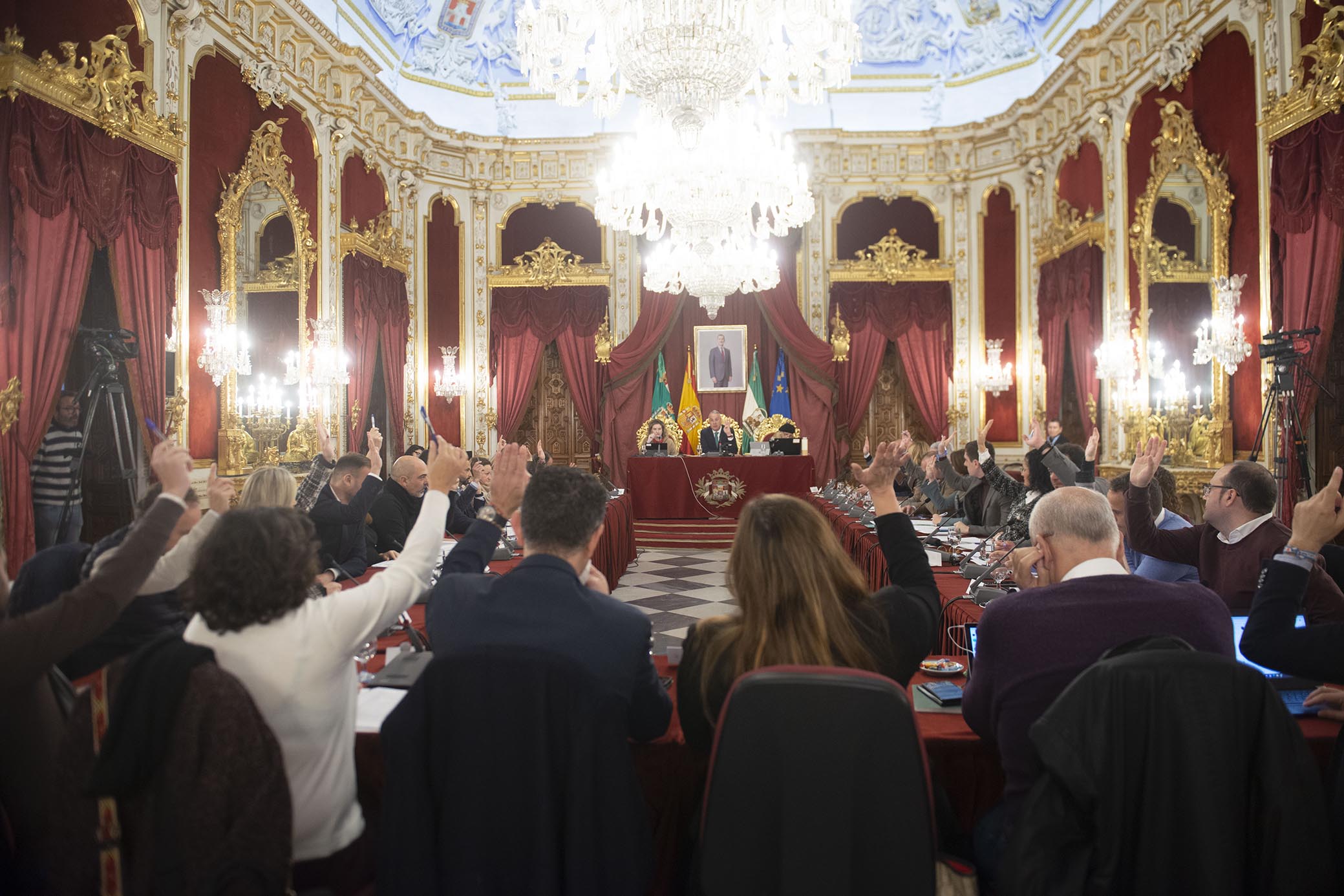 Votación en el Pleno de enero