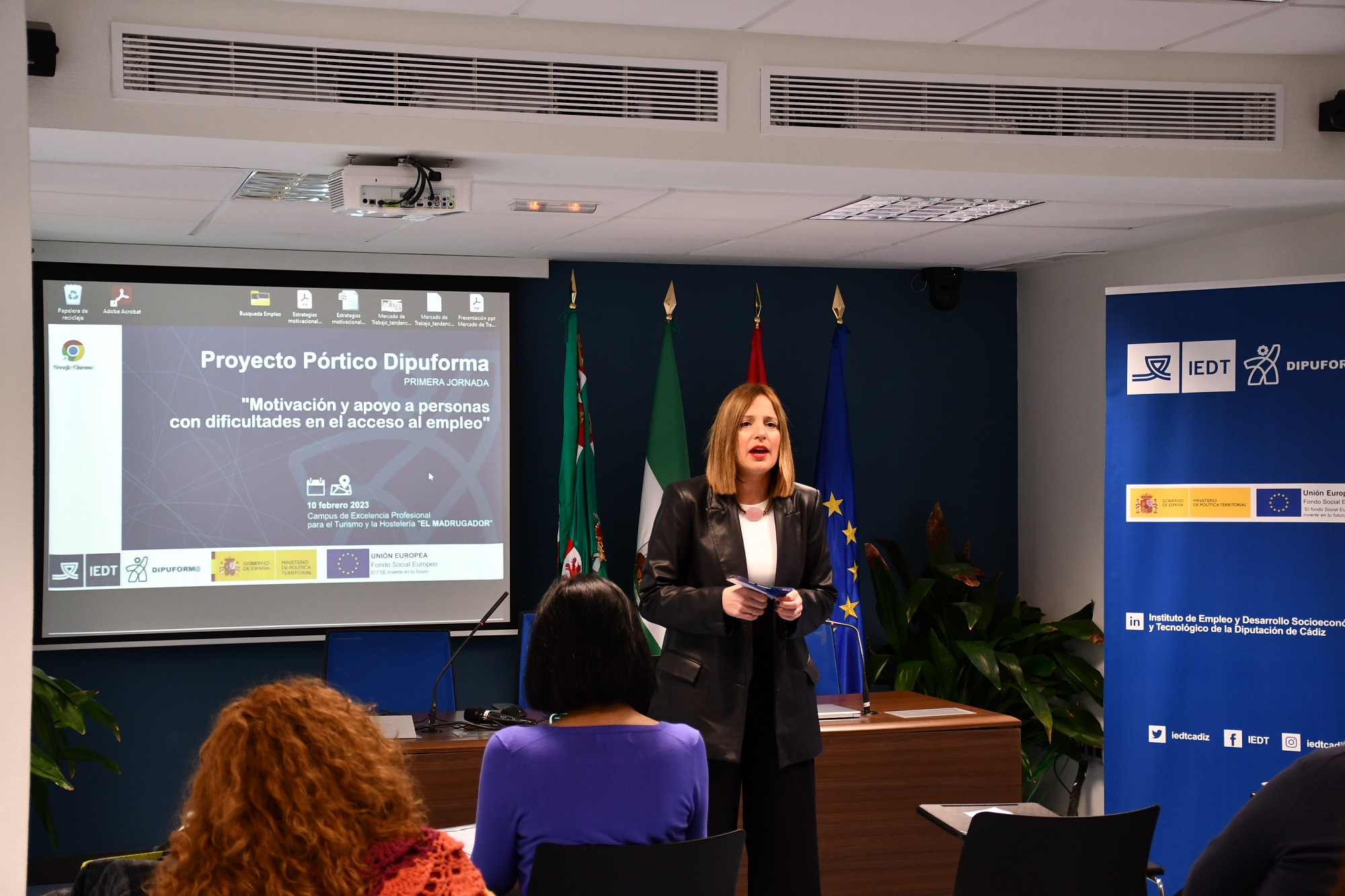 Ana Carrera, en la inauguración del curso sobre motivación a personas desempleadas (1)