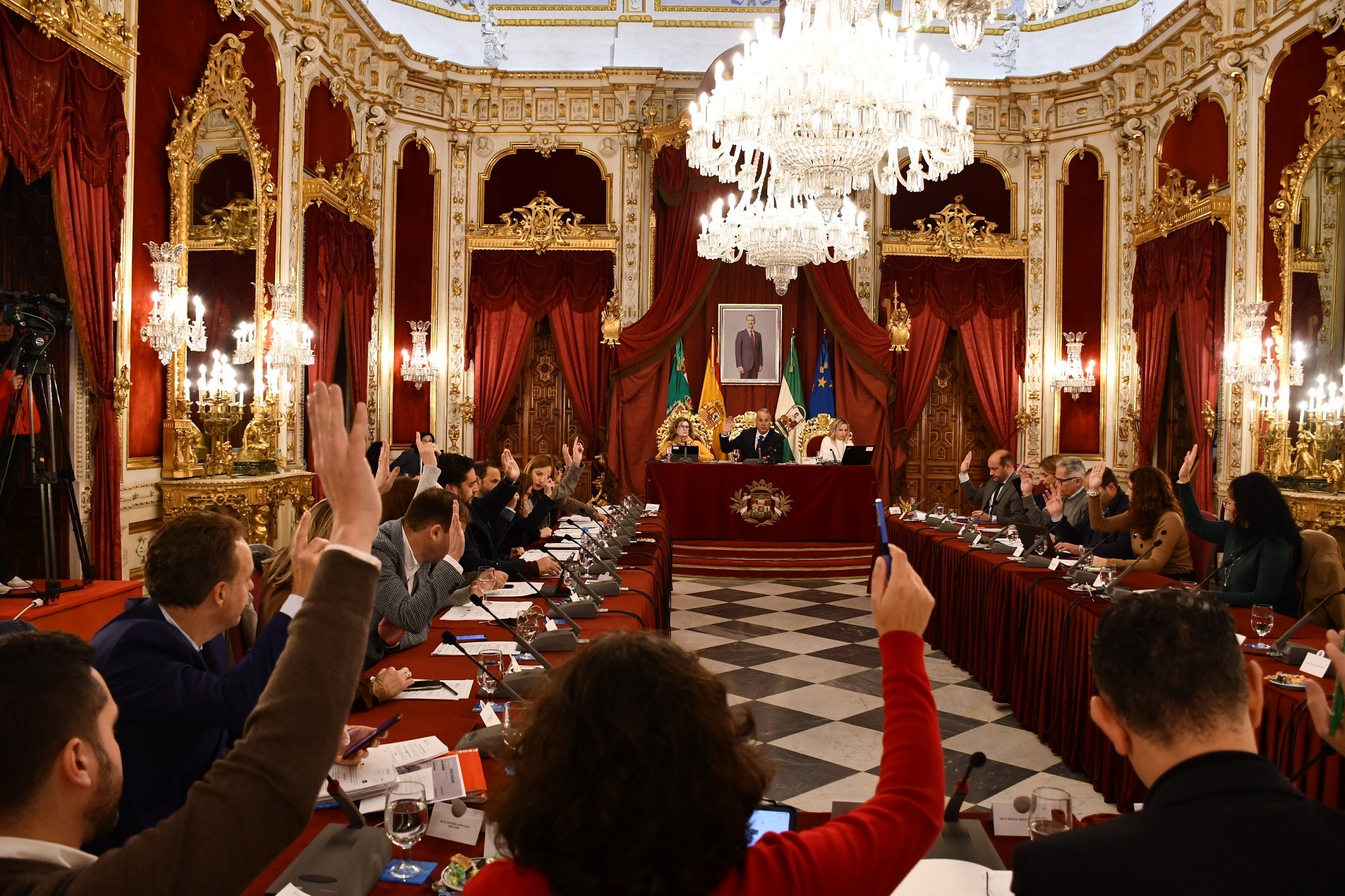 Votación en el pleno de febrero