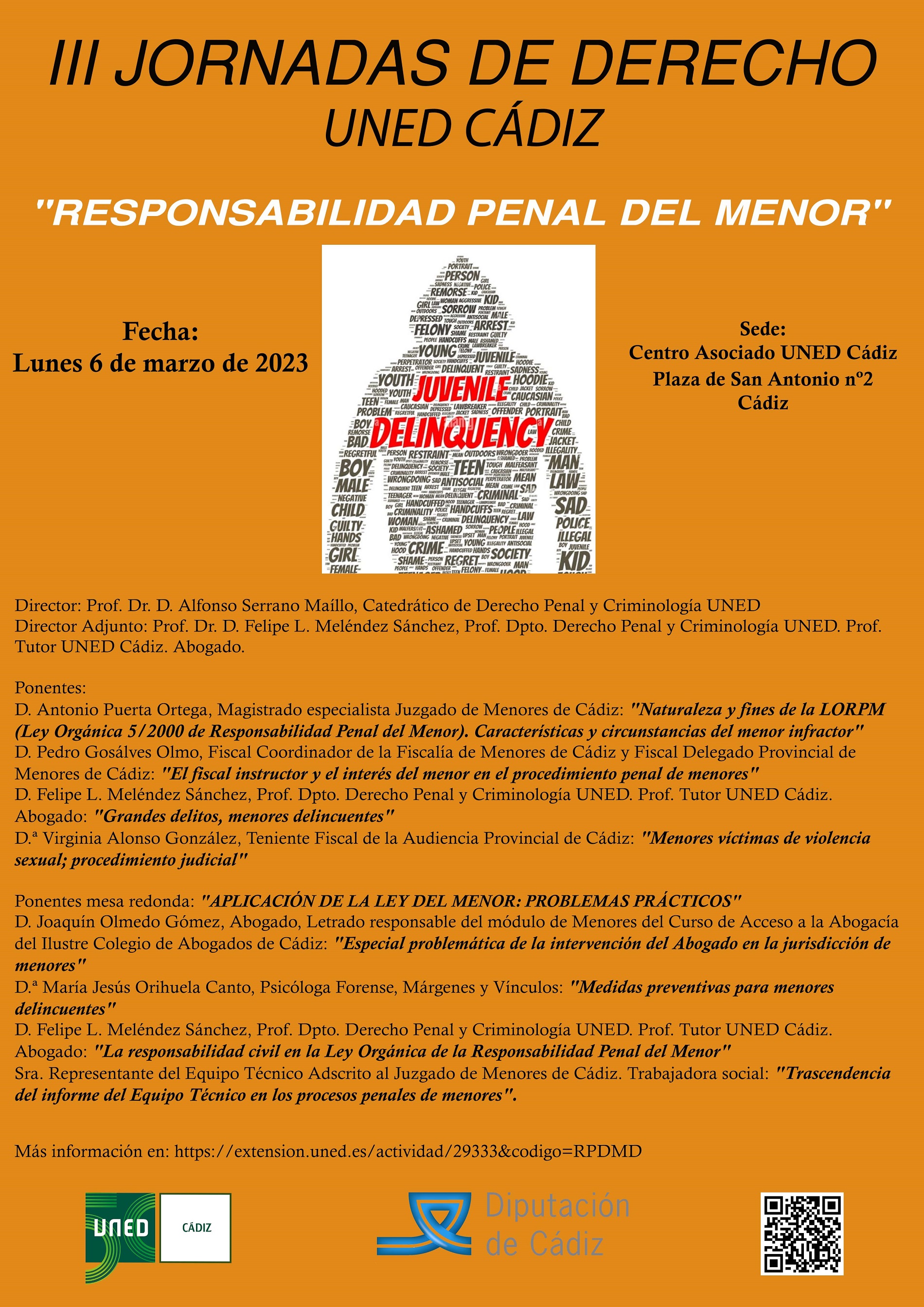 Cartel III Jornadas Derecho Uned