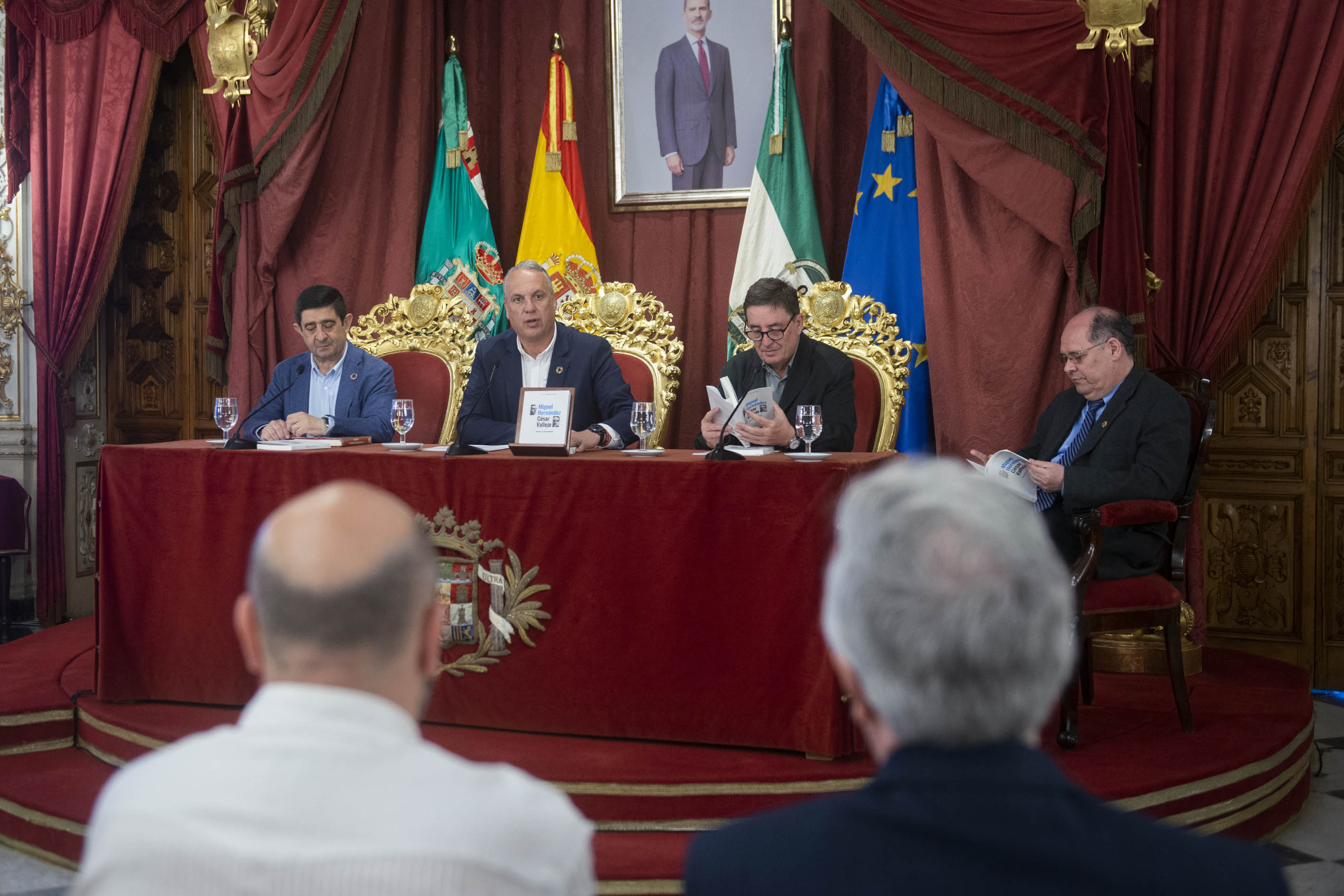 Francisco Reyes, Juan Carlos Ruiz Boix, Luis García Montero y César Ferreira