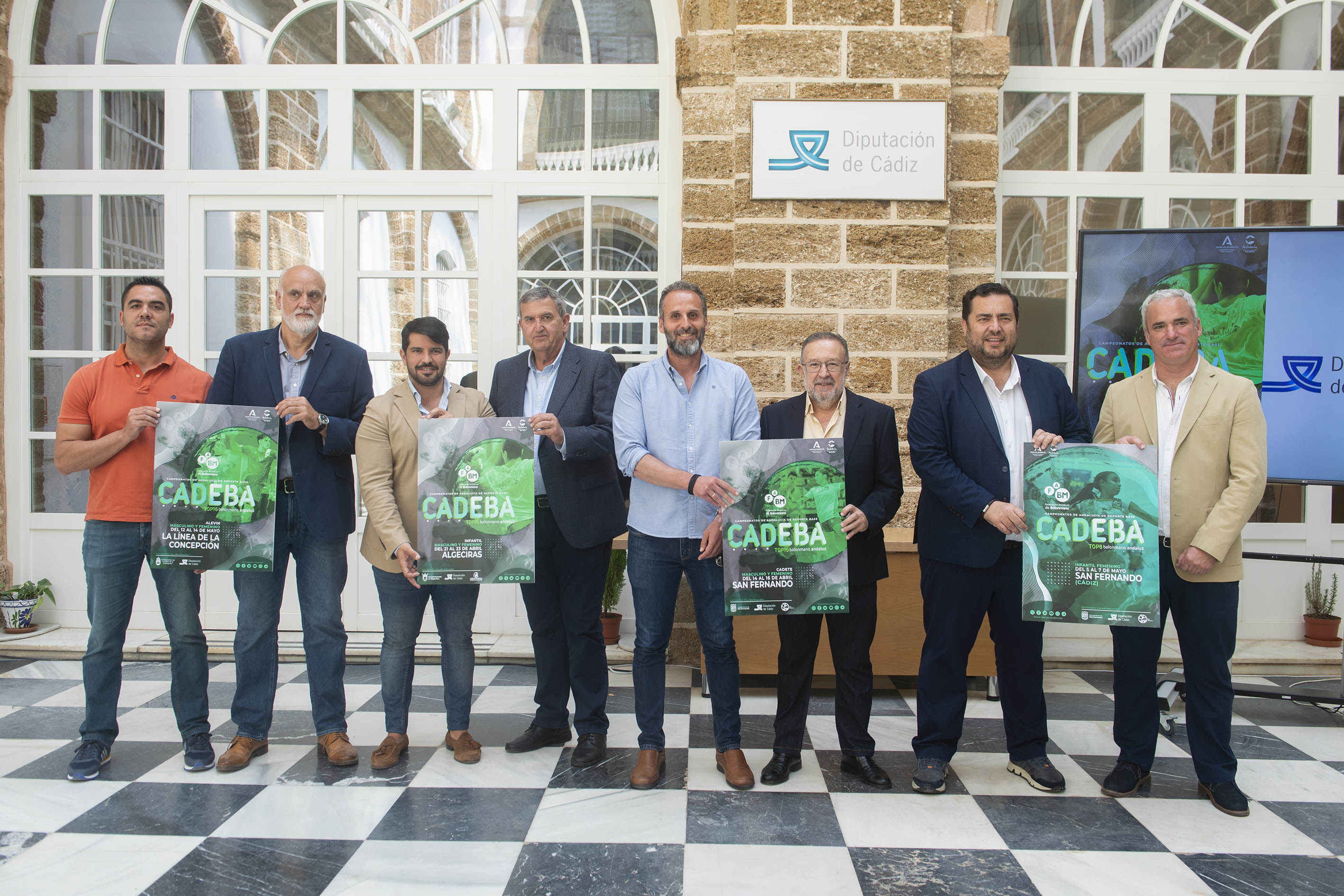 Presentación fases finales balonmano en Diputación