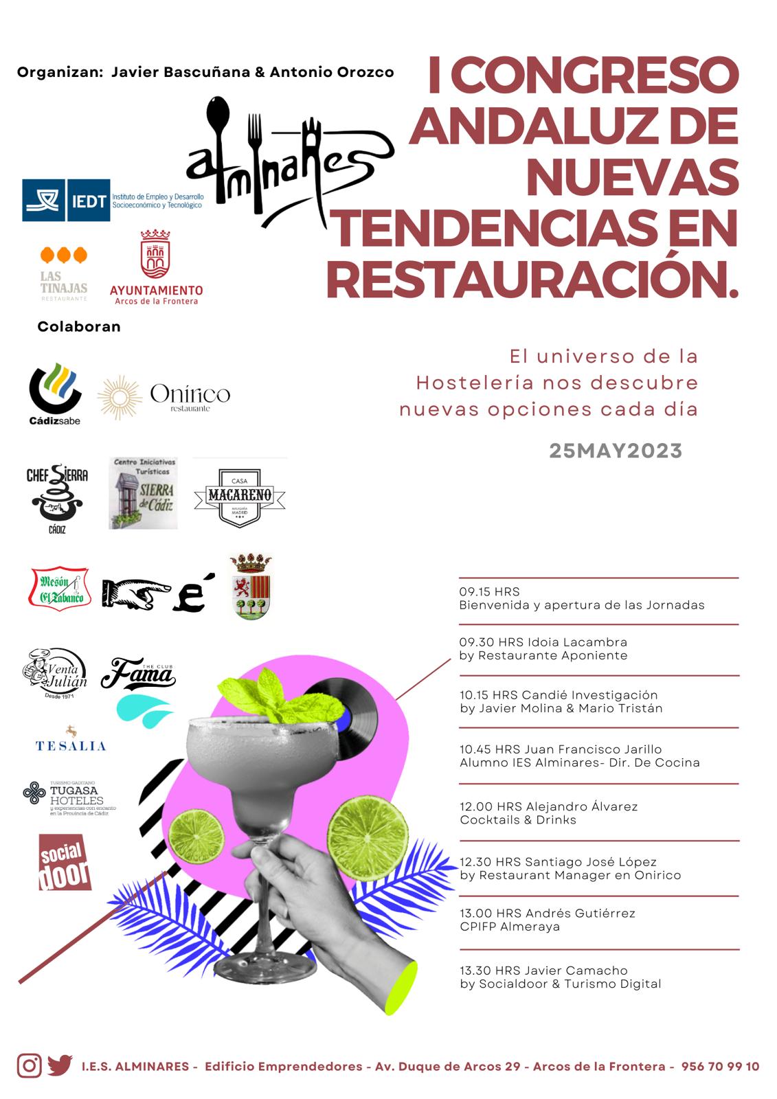 Cartel I congreso andaluz nuevas tendencias en restauración