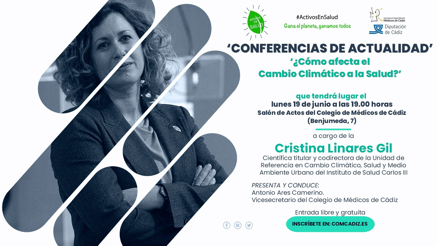 cartel invitación conferencia médicos