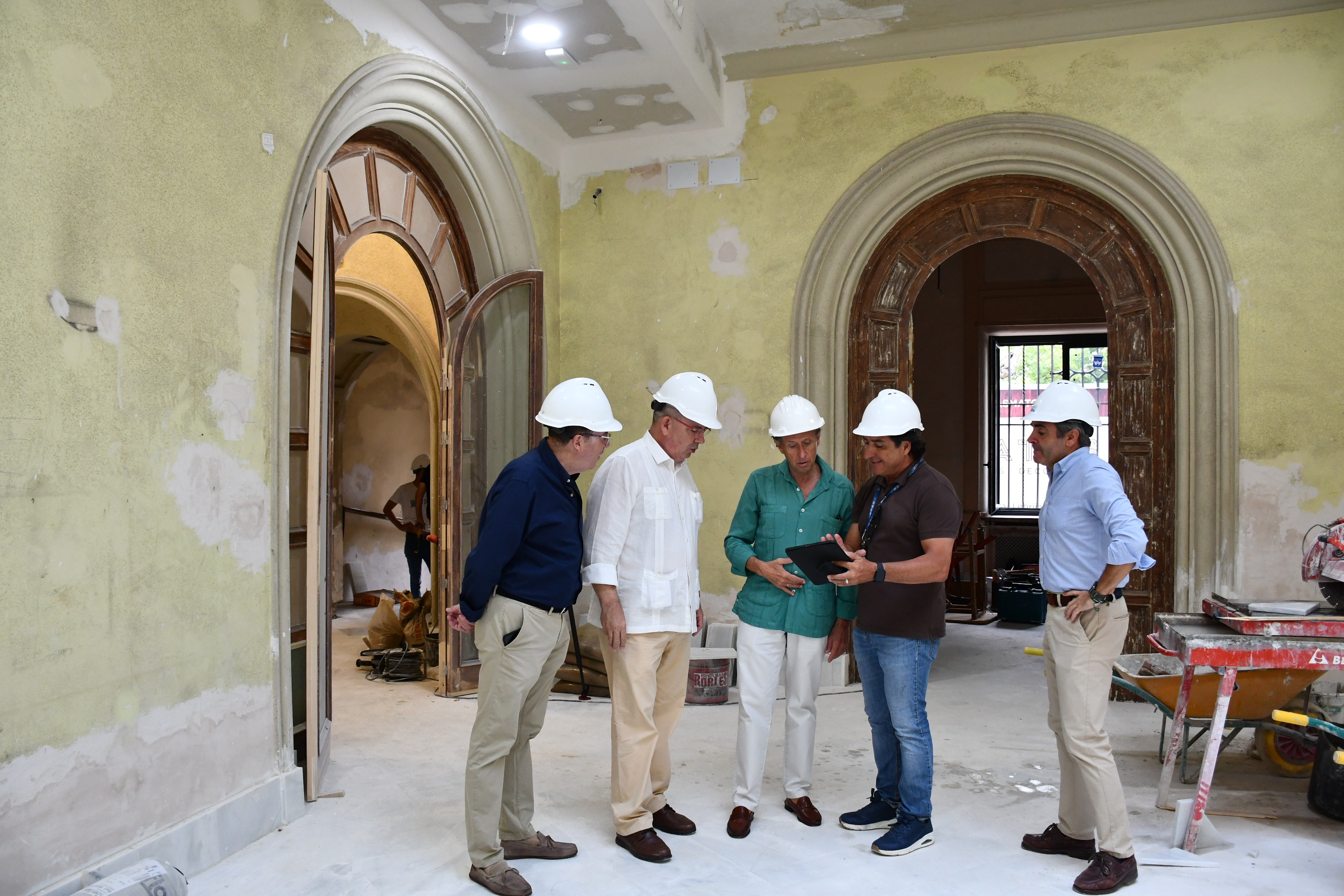Visita a las obras del coworking de Jerez