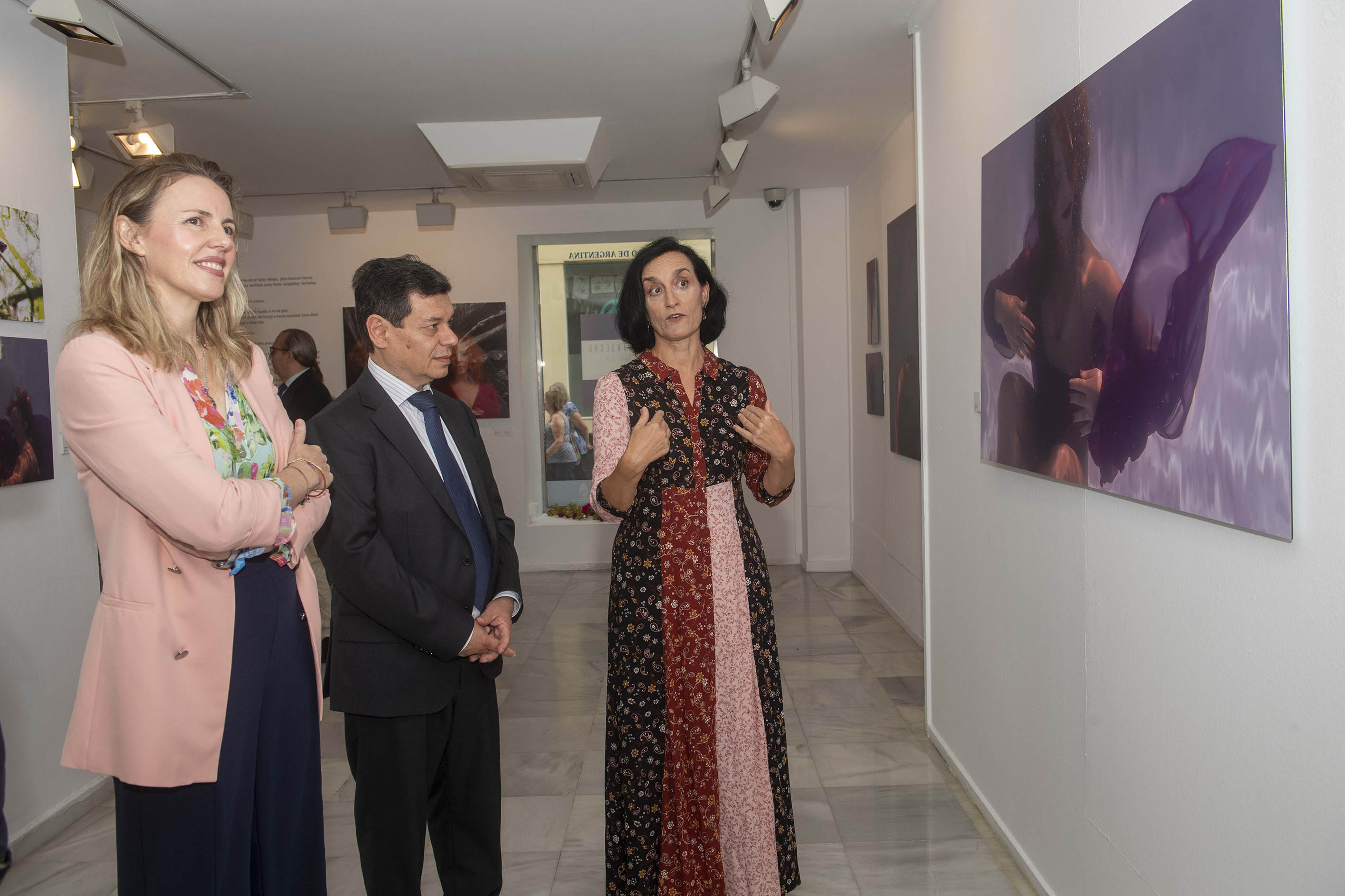 Agata Sandecor explica el contenido de la muestra