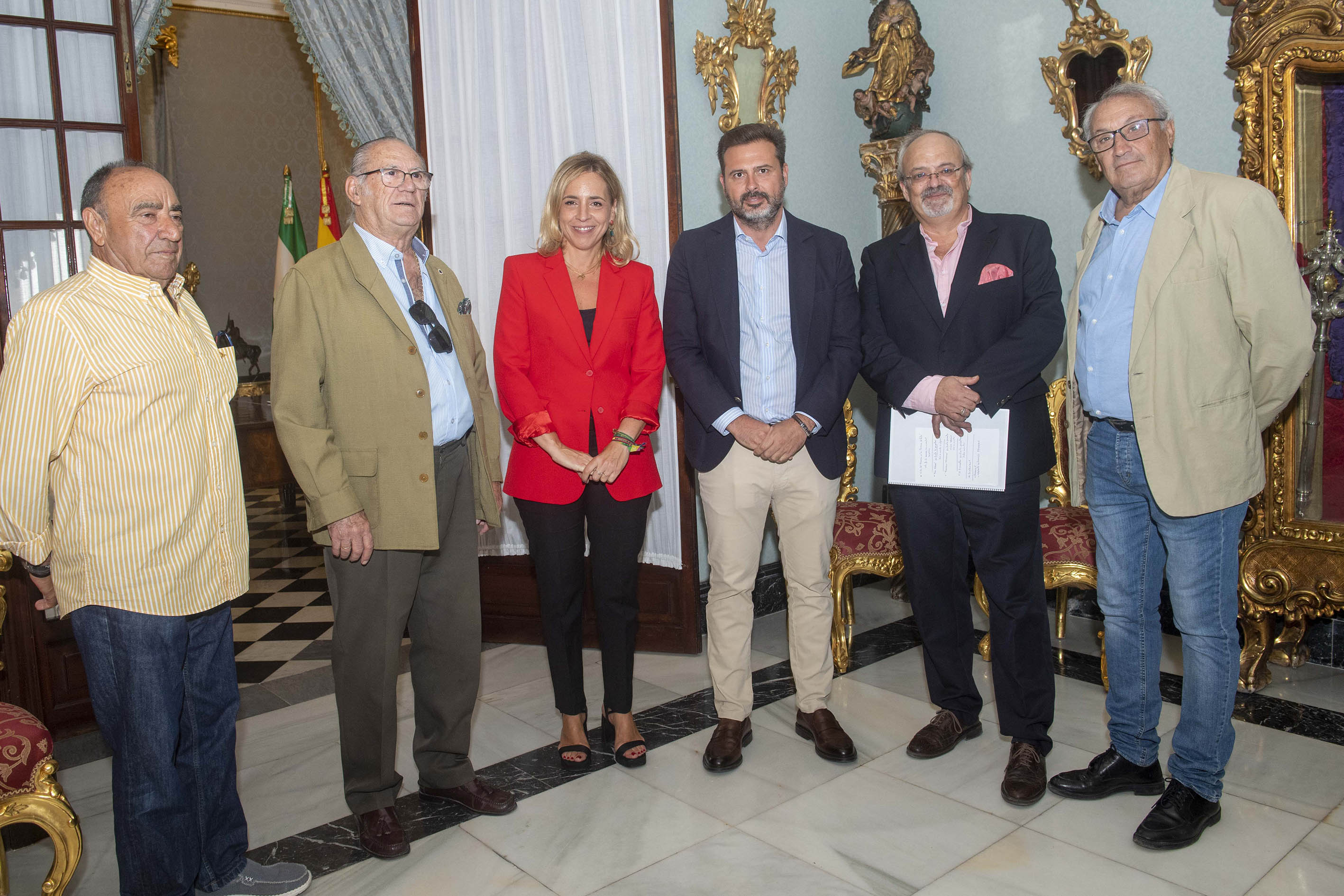 presidenta y flamencos