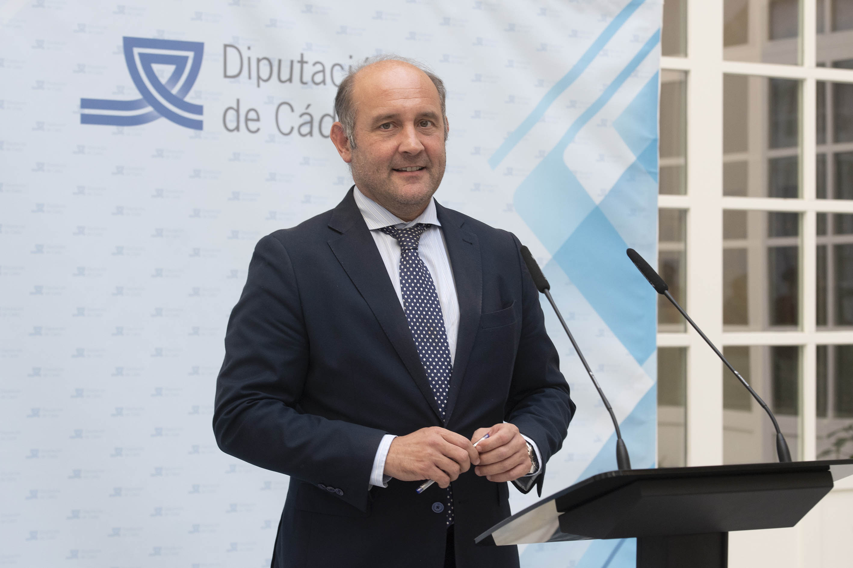 Juancho Ortiz, en la presentación del proyecto de presupuestos