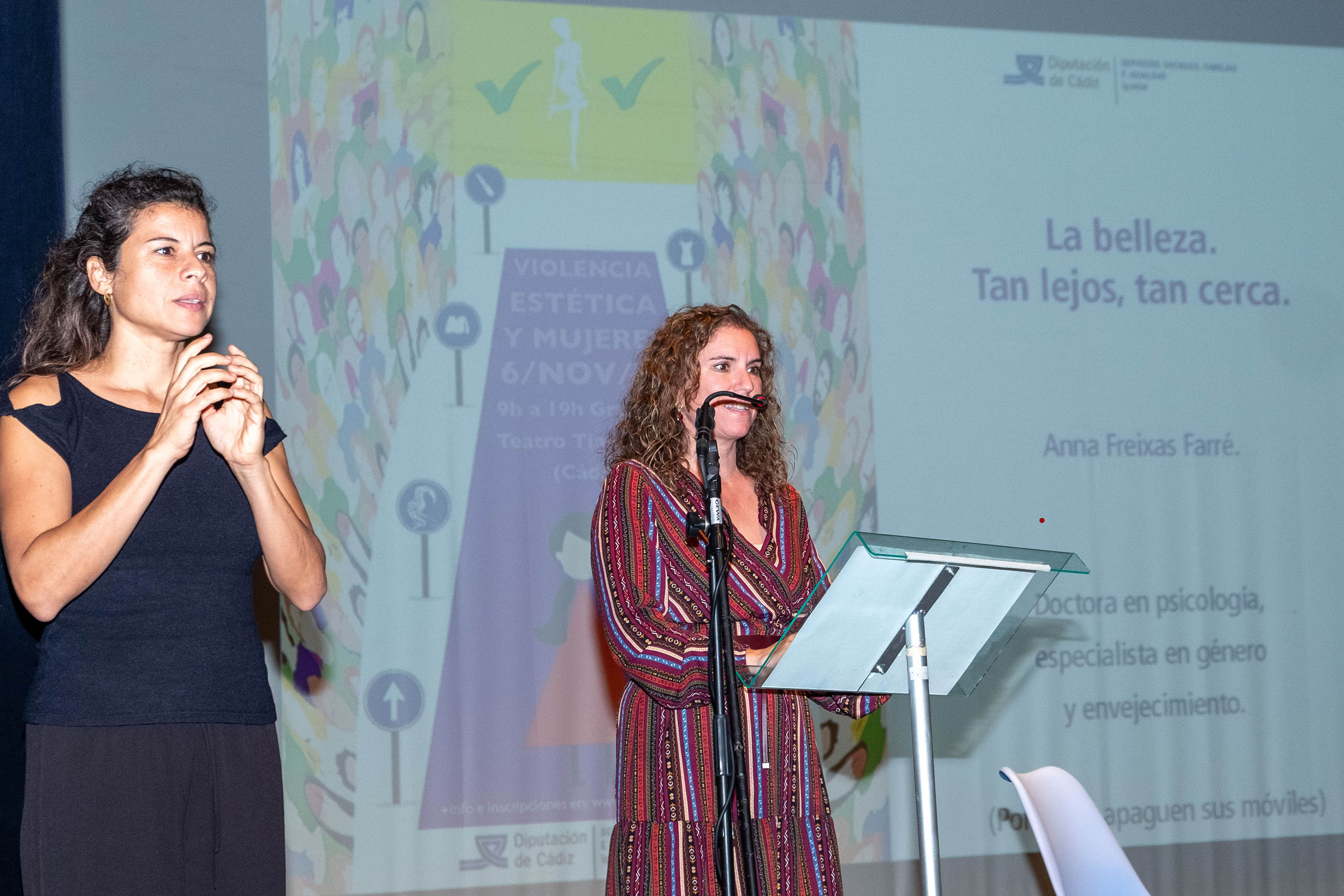 Susana Sánchez Toro, en la jornada sobre violencia estética