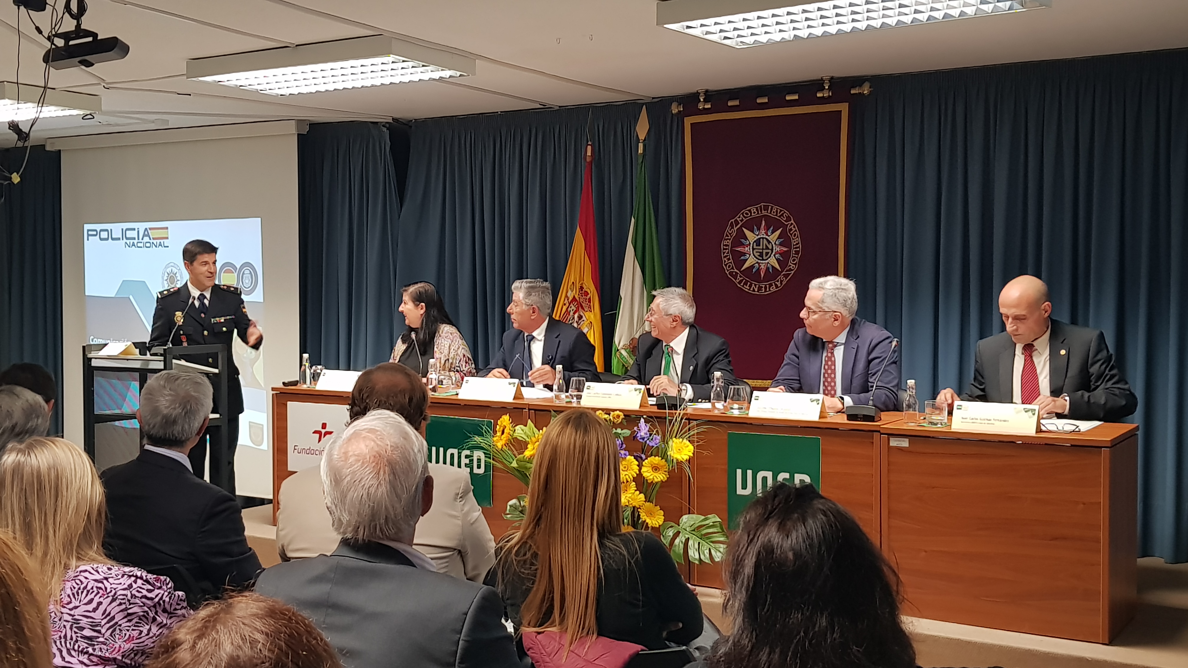 Mesa presidencial en el acto de apertura de la UNED Campo de Gibraltar