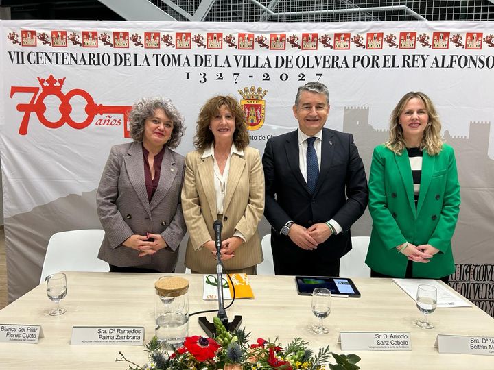 Vanesa Beltrán, apoyando los actos del VII Centenario de Olvera