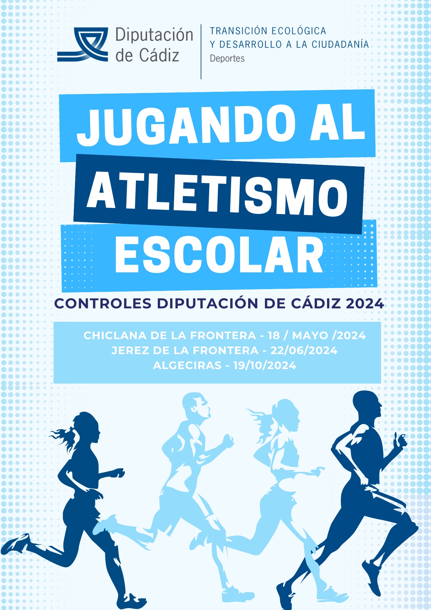 CARTEL JUGANDO AL ATLETISMO 2024