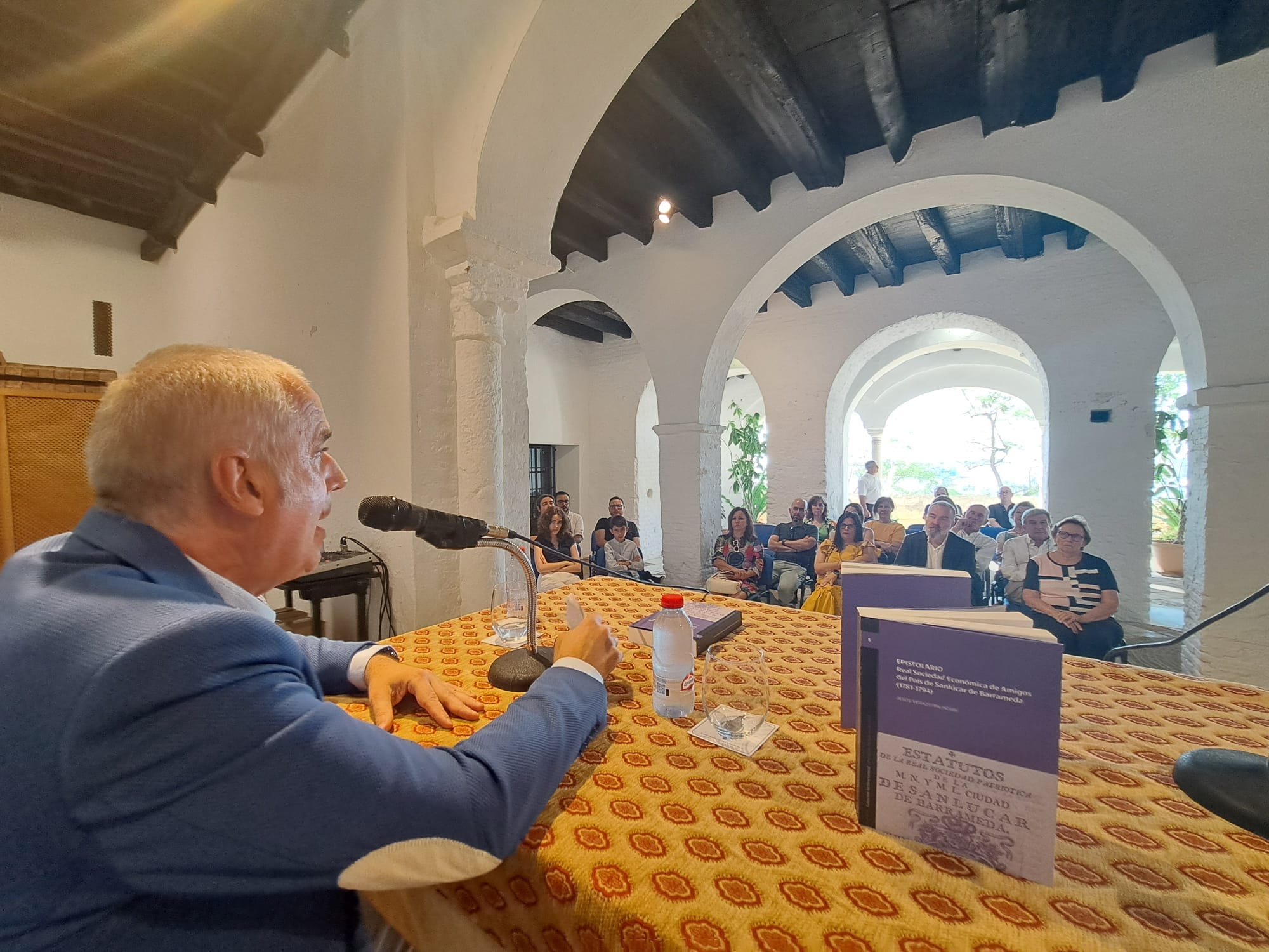 Jesús Vegazo durante la presentación