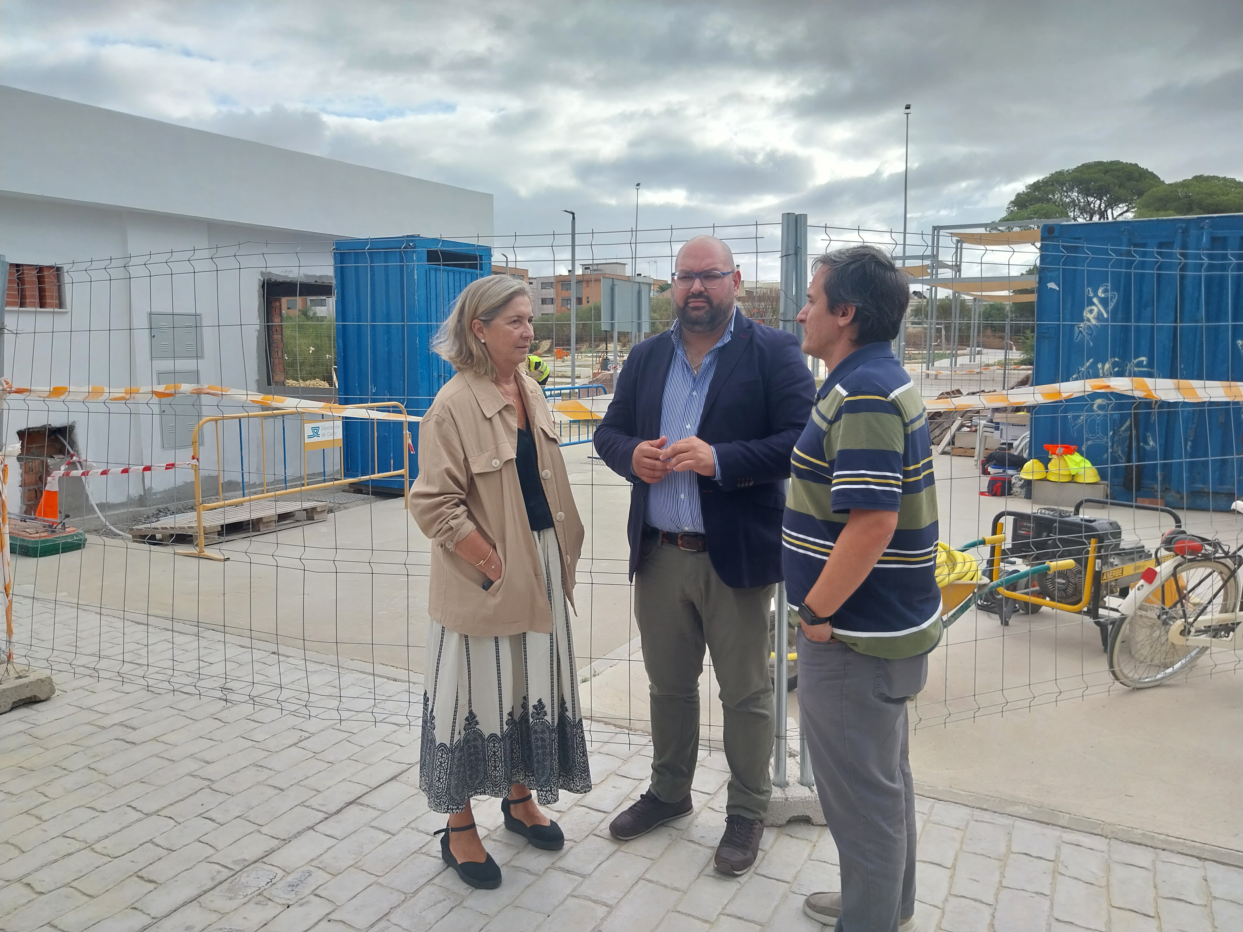 Visita a la obra del parque de Casines (2)