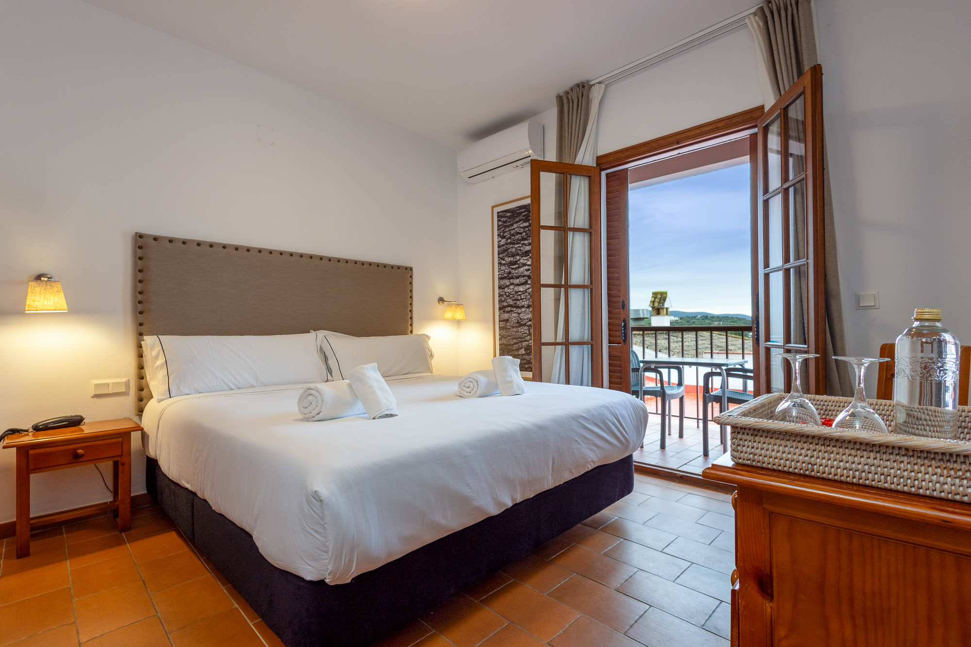 habitacion del hotel de Algar