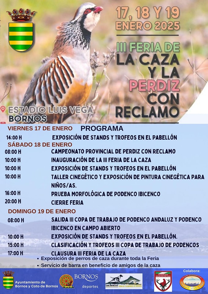 Programa de la II Feria de la Caza y la Perdiz de Bornos