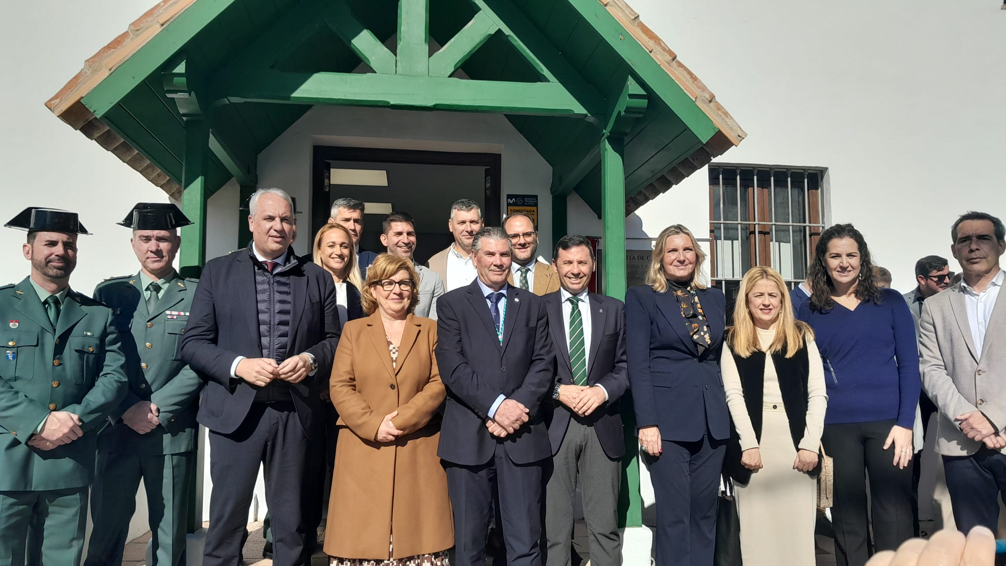 Paula Conesa en la inauguración del Ayuntamiento de San Martín del Tesorillo