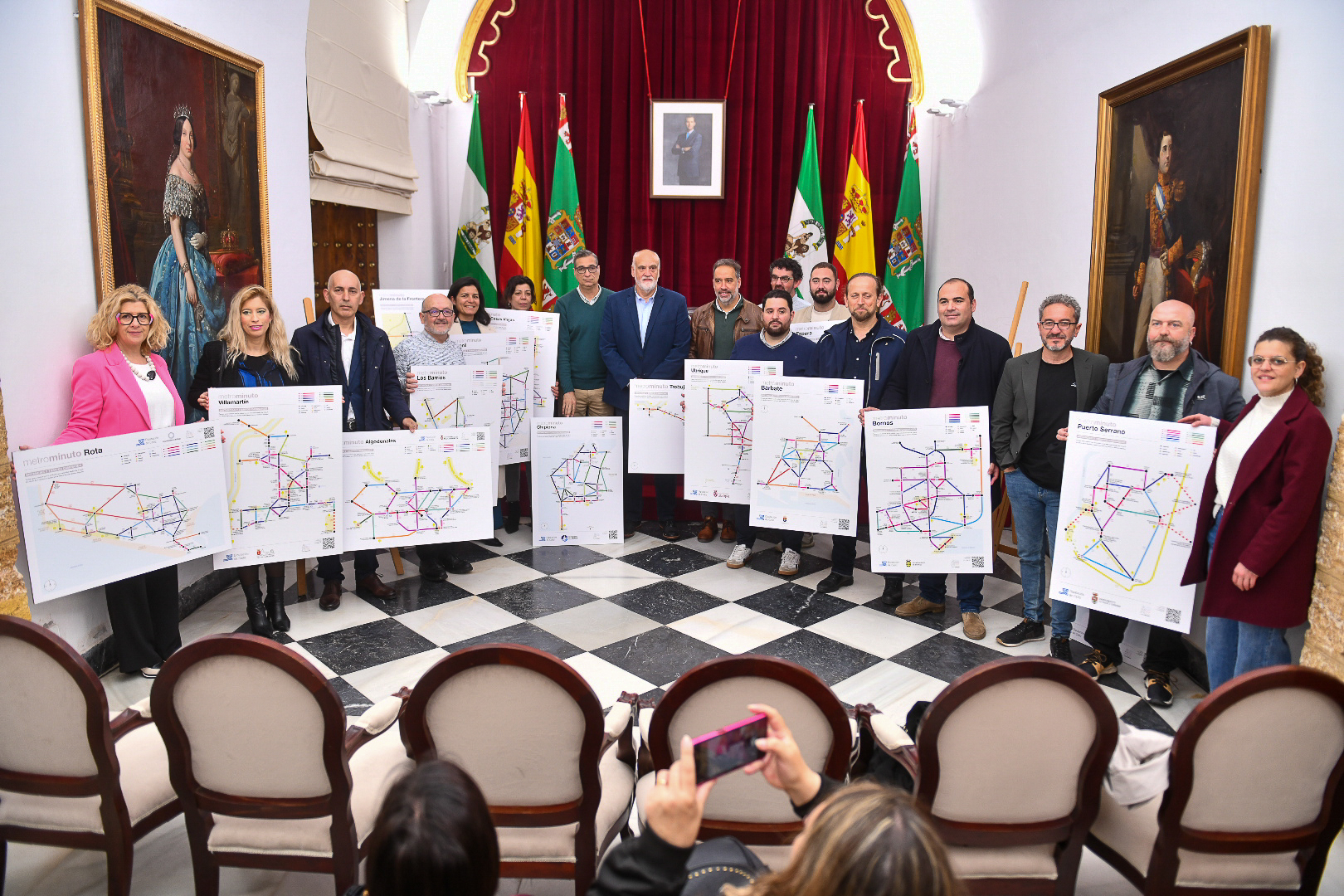 Entrega de los metrominutos a los ayuntamientos destinatarios