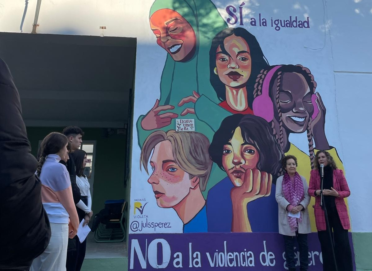 mural en instituto 