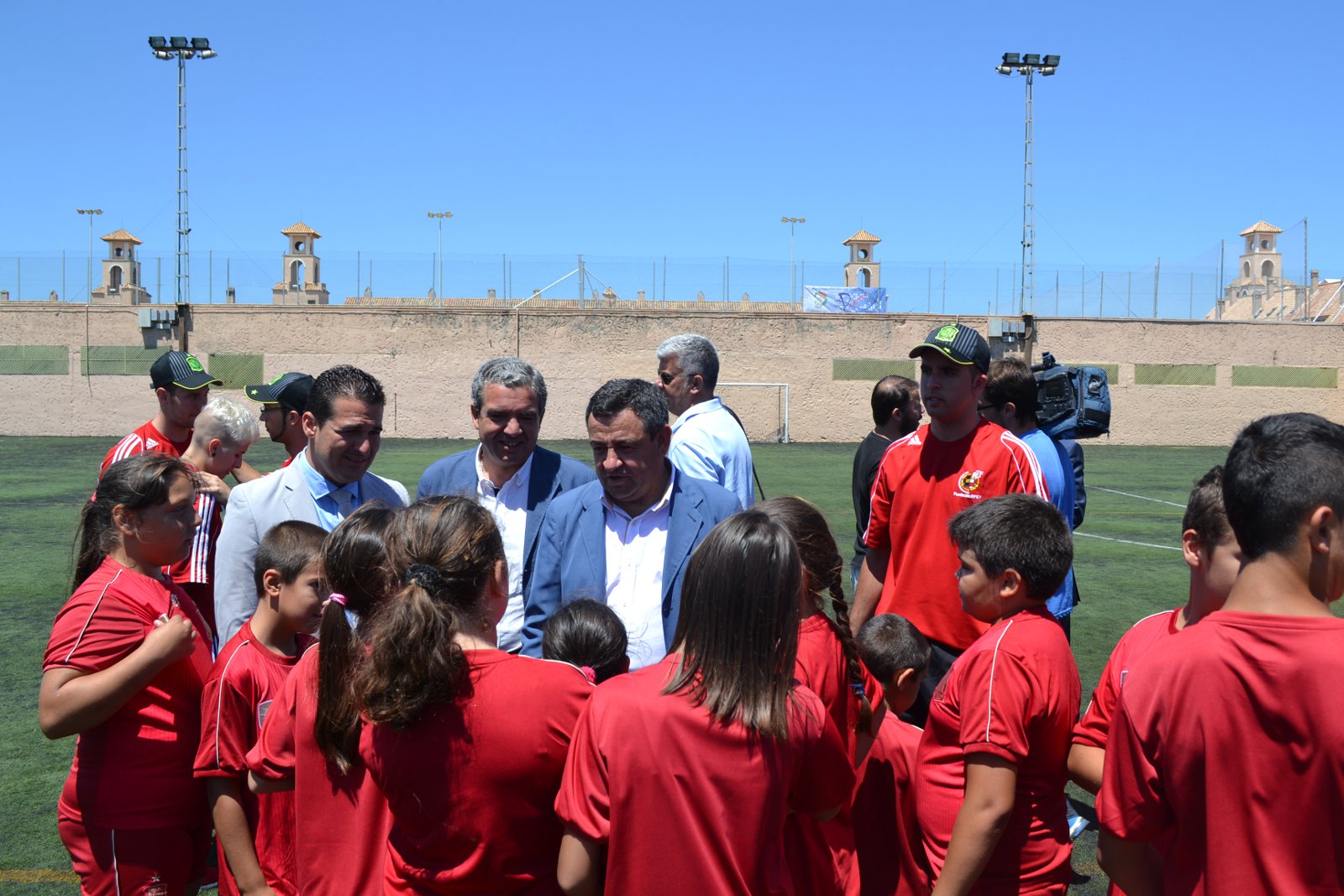 campus de fútbol primer día