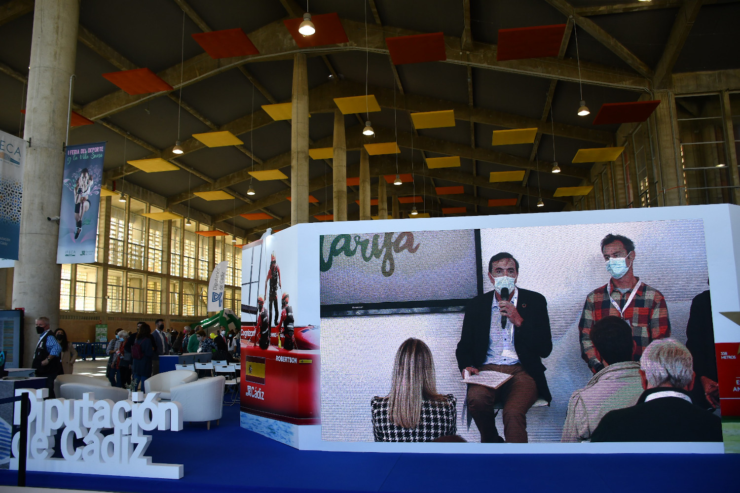 feria del deporte_presentacion de Tarifa vista desde pantalla