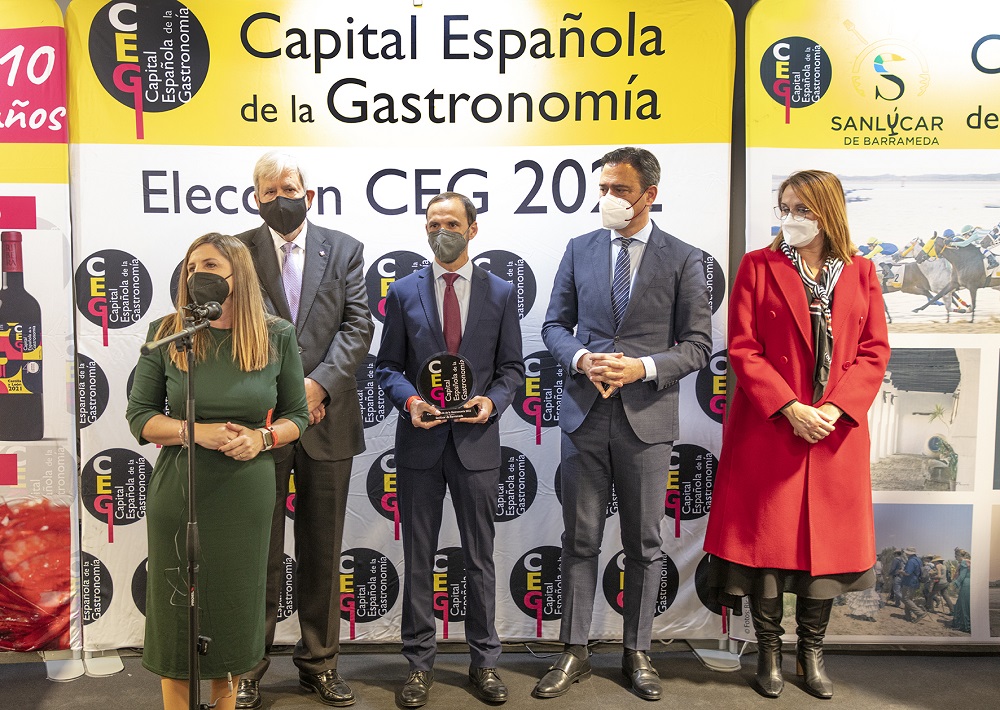 Fitur 2022_Irene García, en su intervención durante el relevo de la capitalidad española de la gastronomía