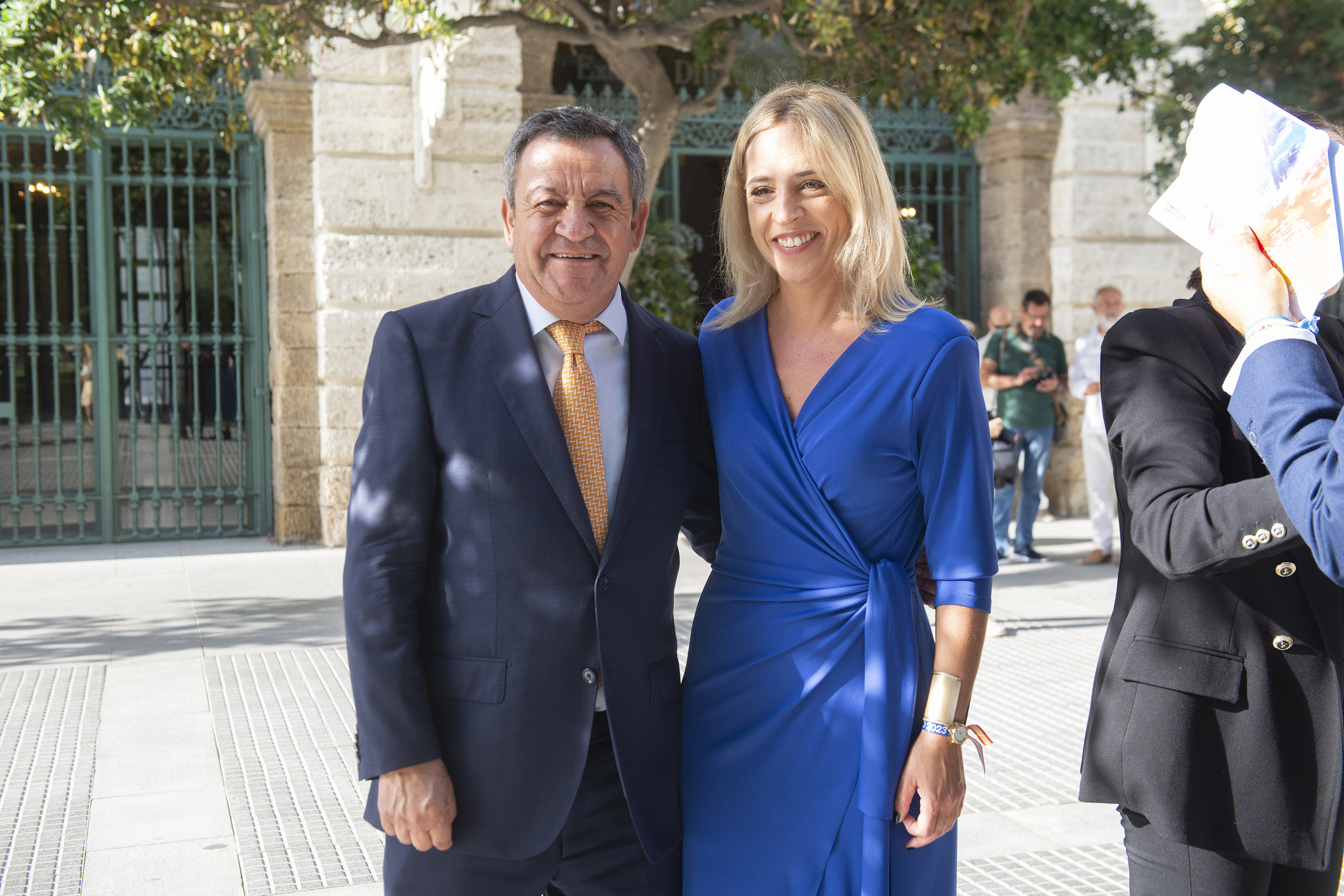 Almudena Martínez con el ex presidente Loaiza