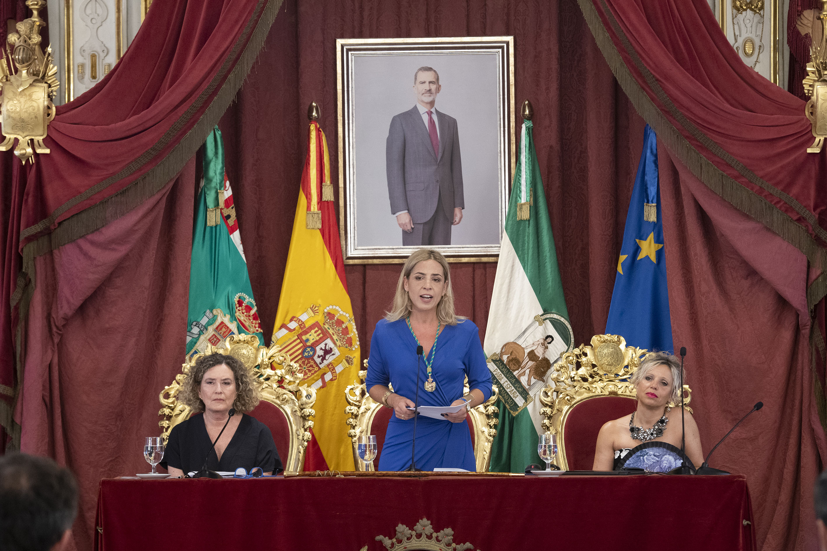 Almudena Martínez, en su intervención durante el Pleno de constitución
