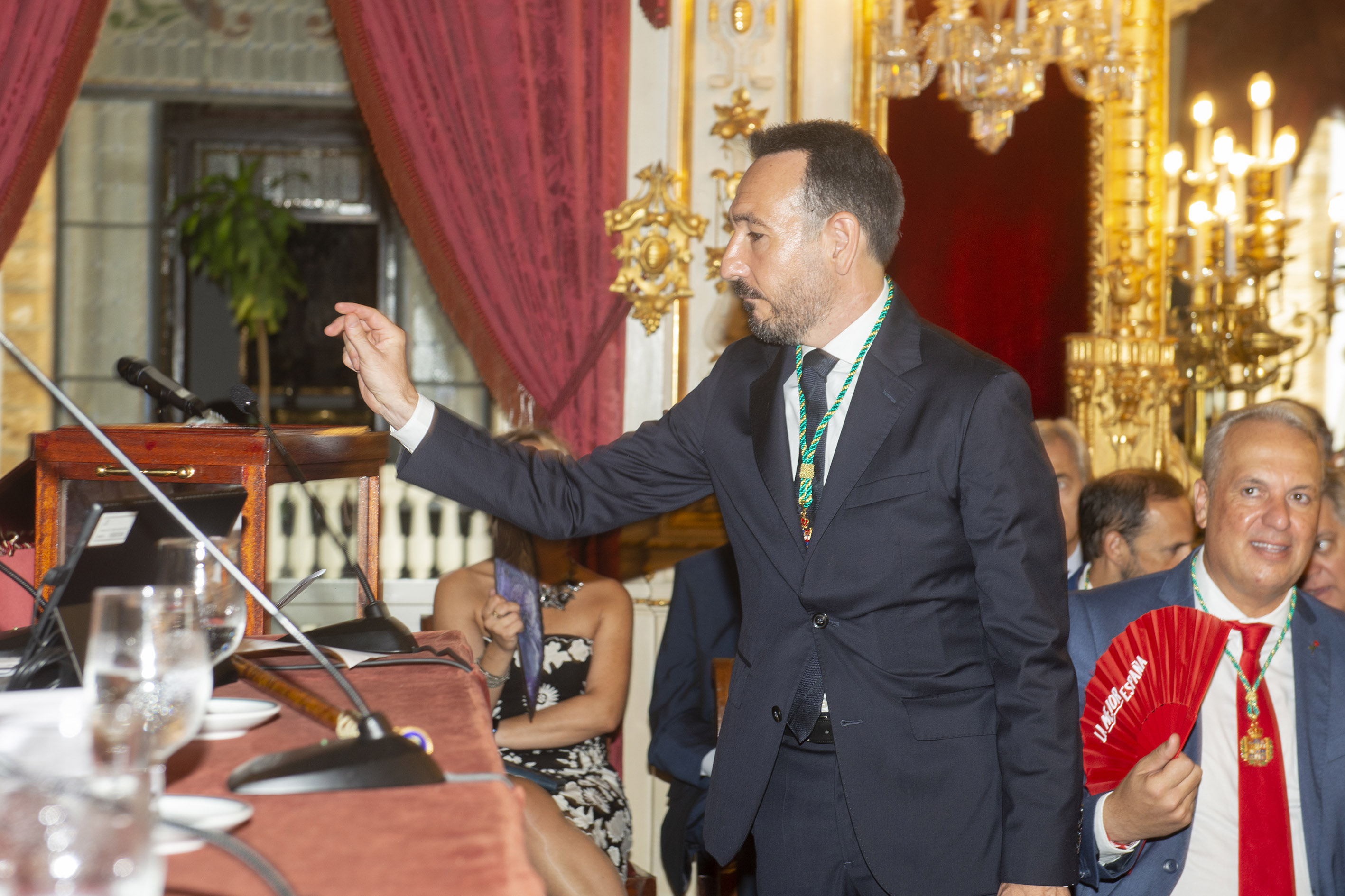 Fernando López Gil, tras depositar su voto