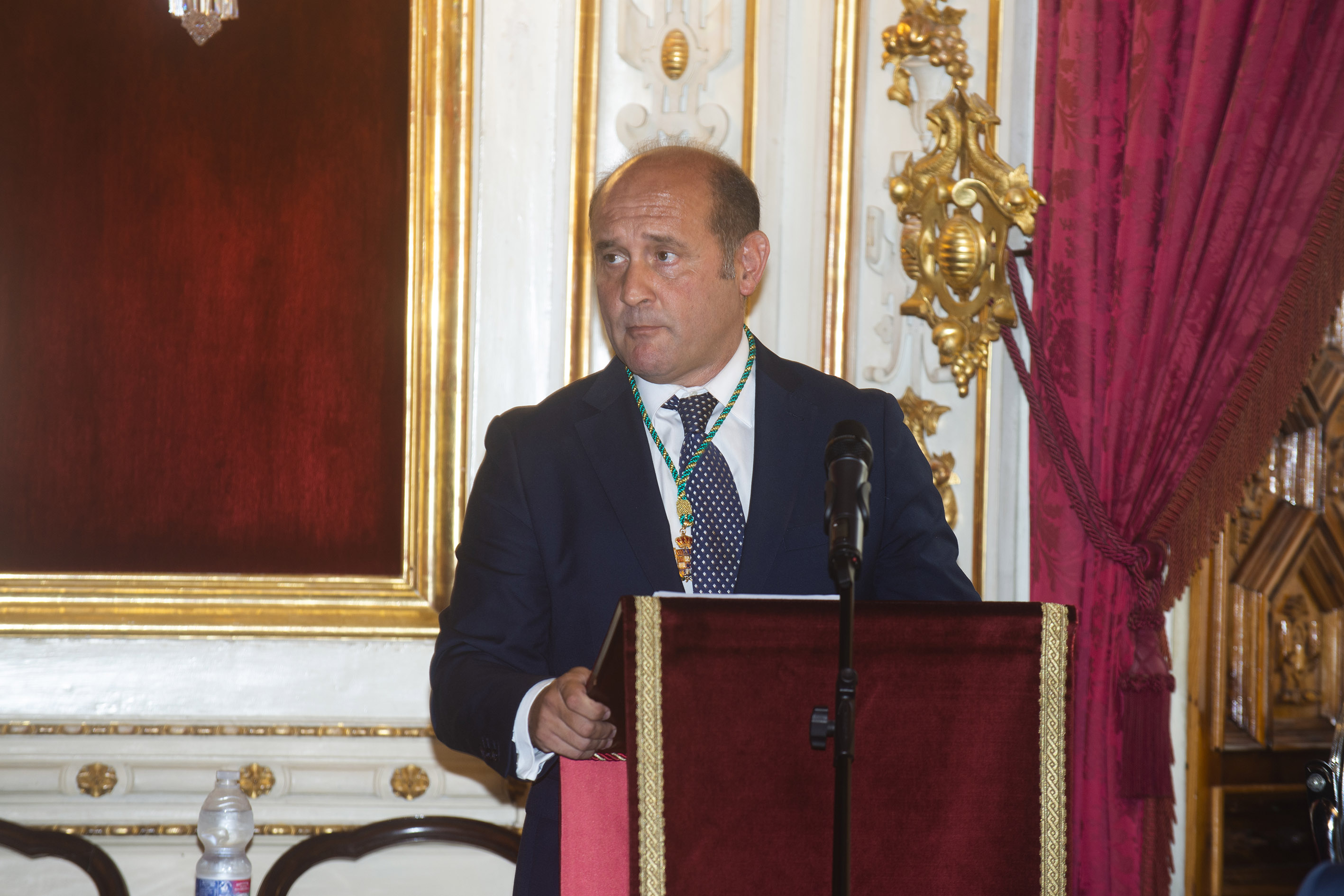 Juan José Ortiz durante su intervención en el Pleno de constitución