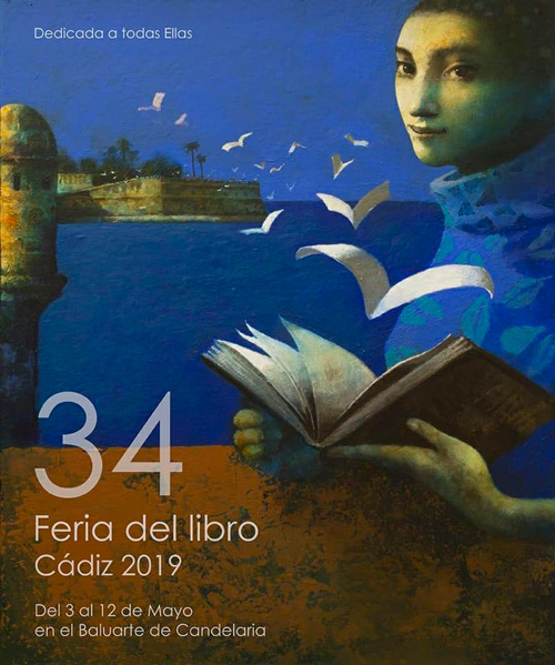 Cartel Feria Libro Cádiz 2019