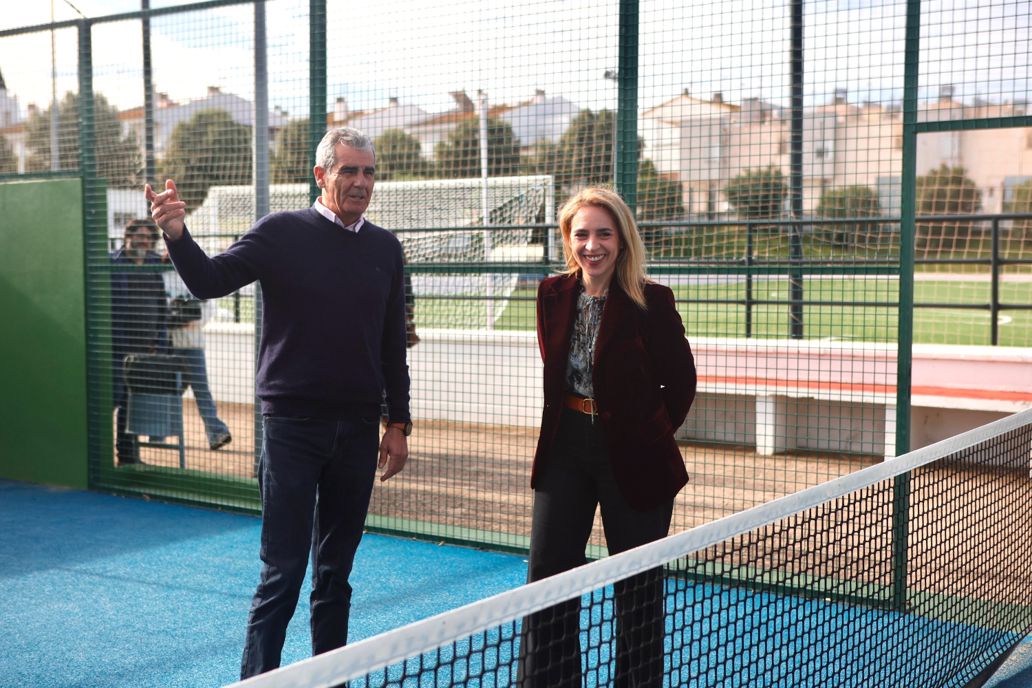 Almudena Martinez en instalaciones deportivas de Tahivilla